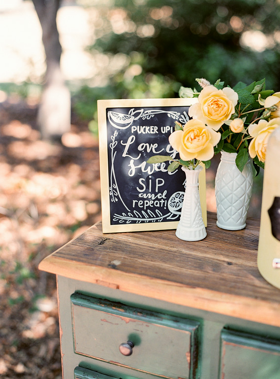 Hand Lettered Wedding Chalkboard