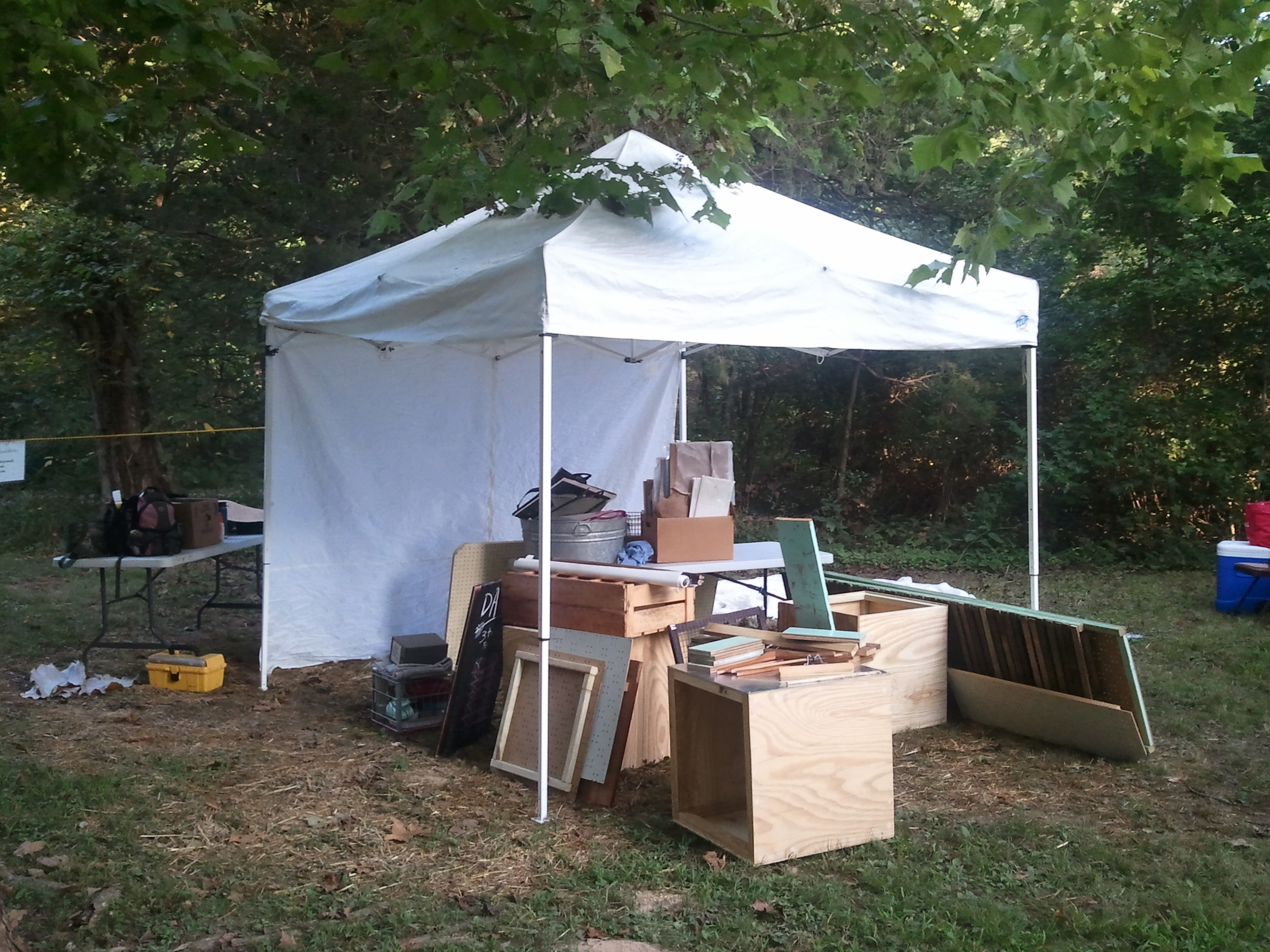 setting up Friday morning
