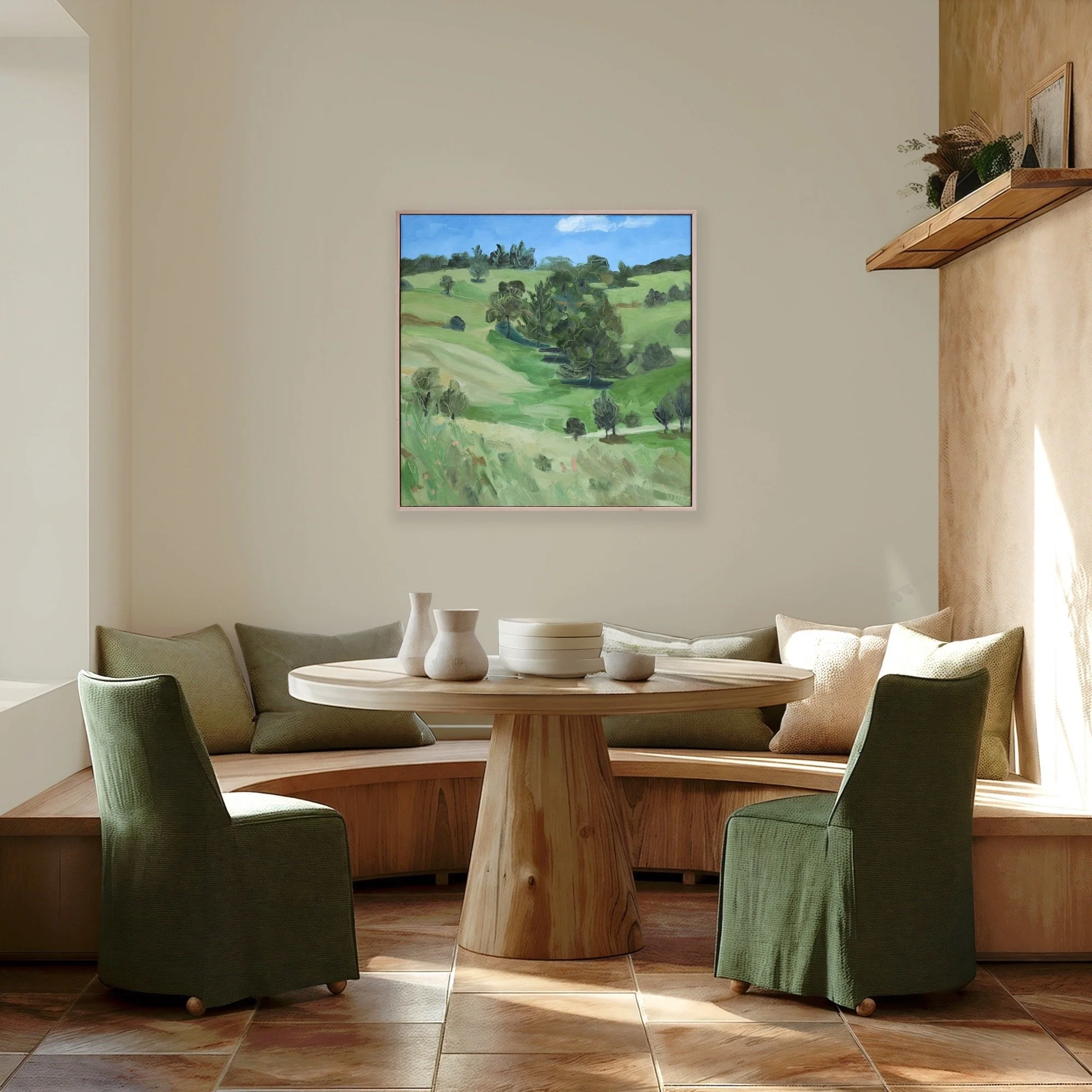 Shop original oil paintings by Australian landscape artists Leisl Baker, The Corner Store Gallery.