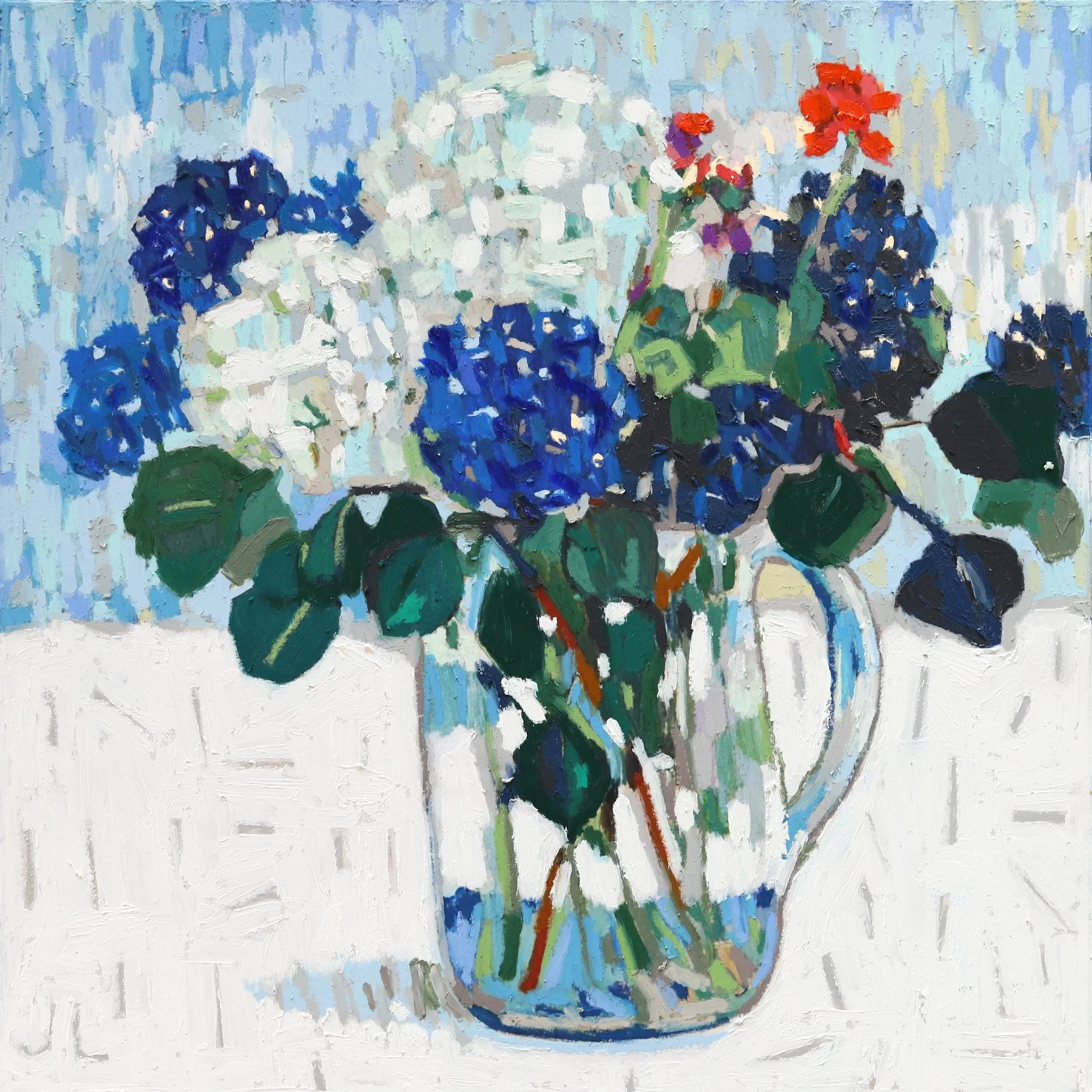 Julie Lynch - Hydrangeas and Geranium
