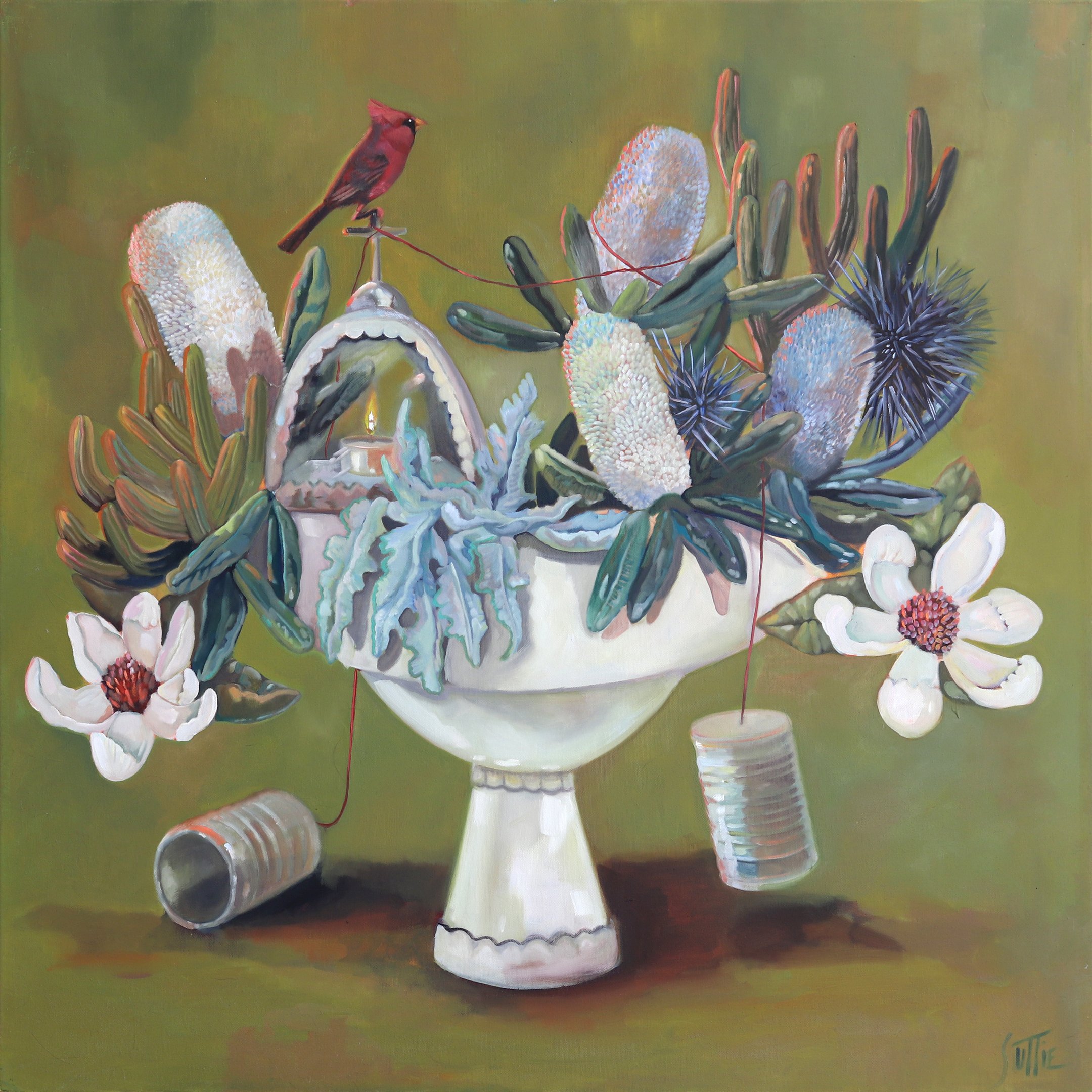 Sam Suttie, Australian Art, Shop Original Art Online, Still Life, Floral Art, Unique Art, The Corner Store Gallery.