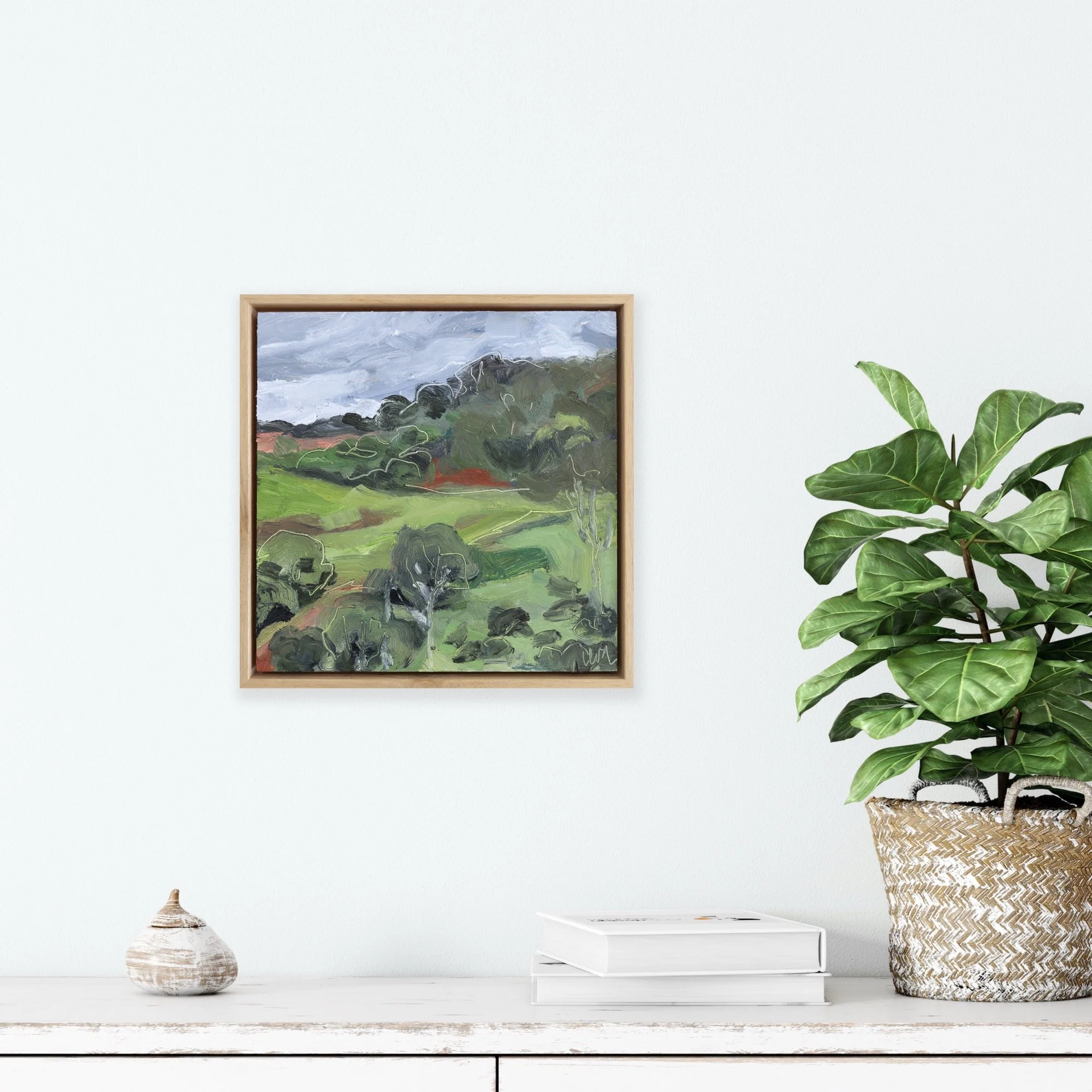 Shop original oil paintings by Australian landscape artists Leisl Baker, The Corner Store Gallery.