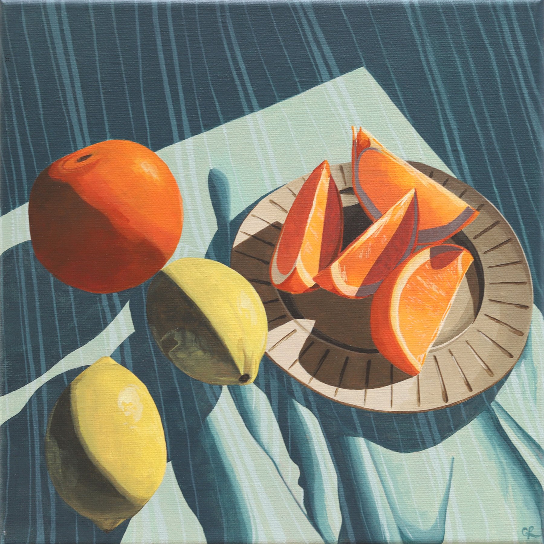 Claire Rowe - Orange Slices in the Sun