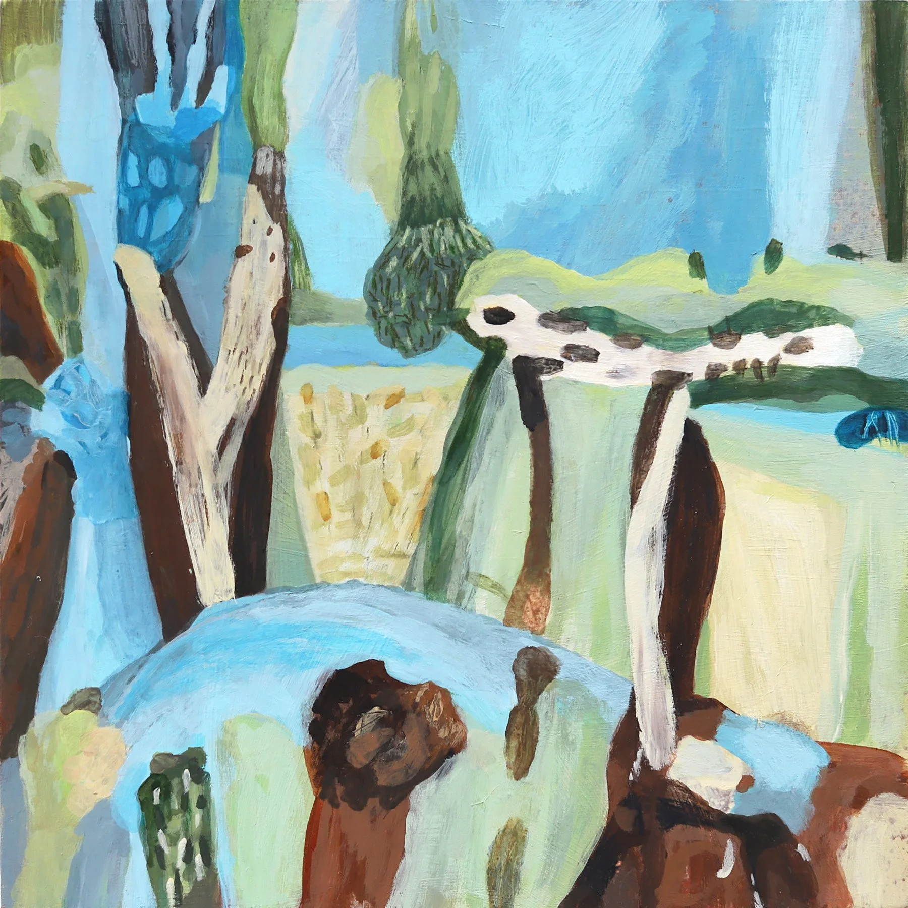 Tara Axford - Spotted log, Blue Creek