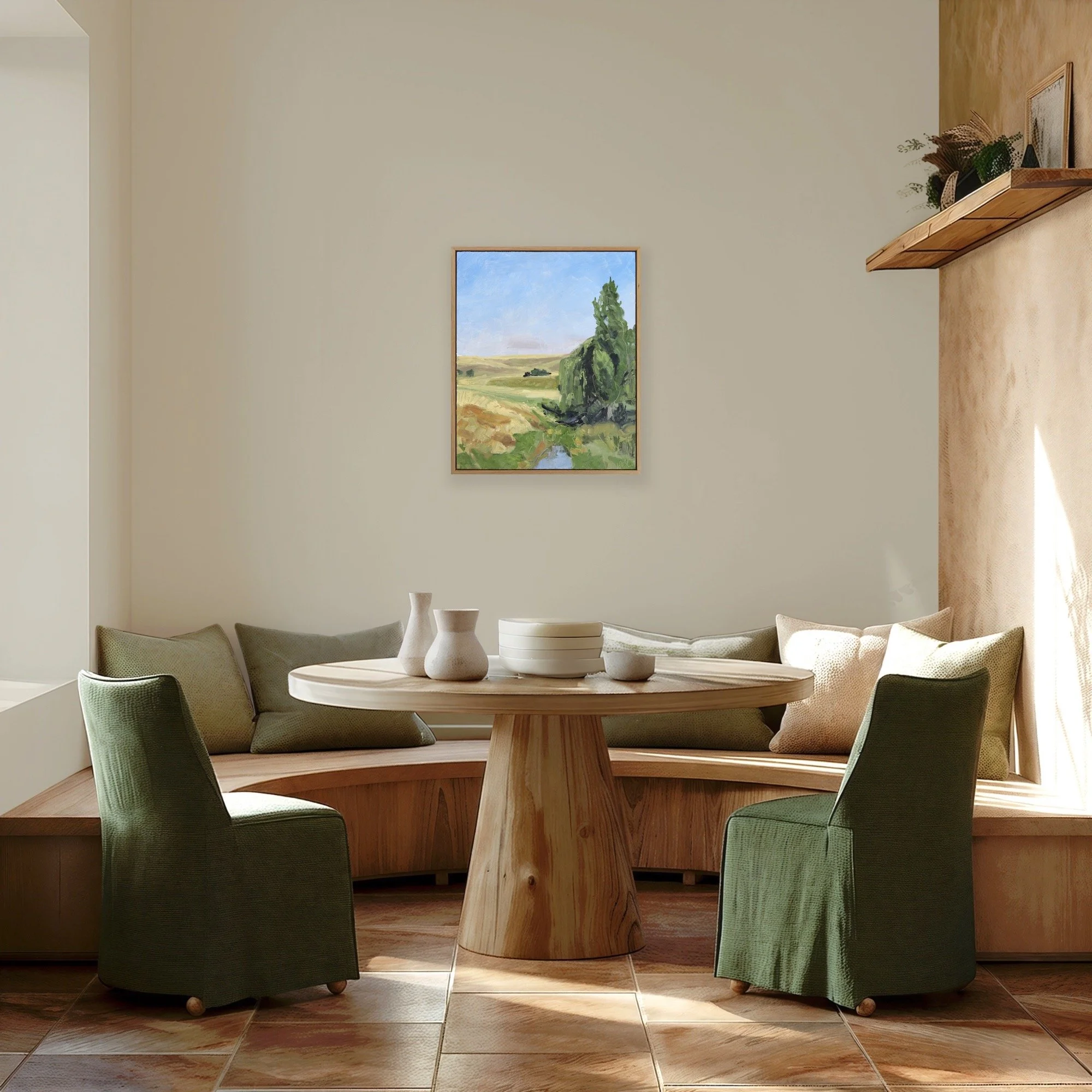 Shop original oil paintings by Australian landscape artists Leisl Baker, The Corner Store Gallery.