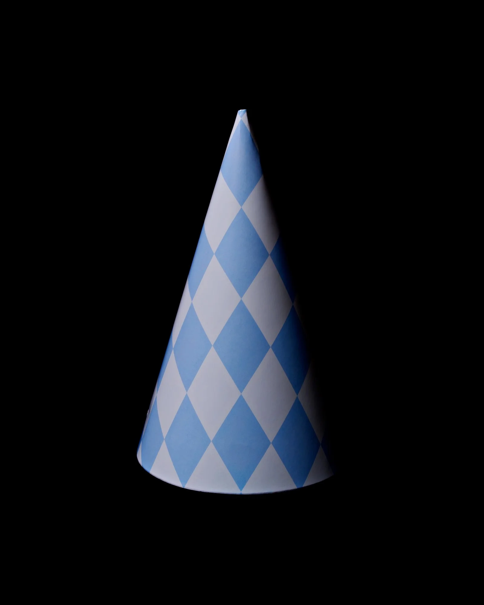   Pink &amp; Blue (harlequin   party hat 2)  