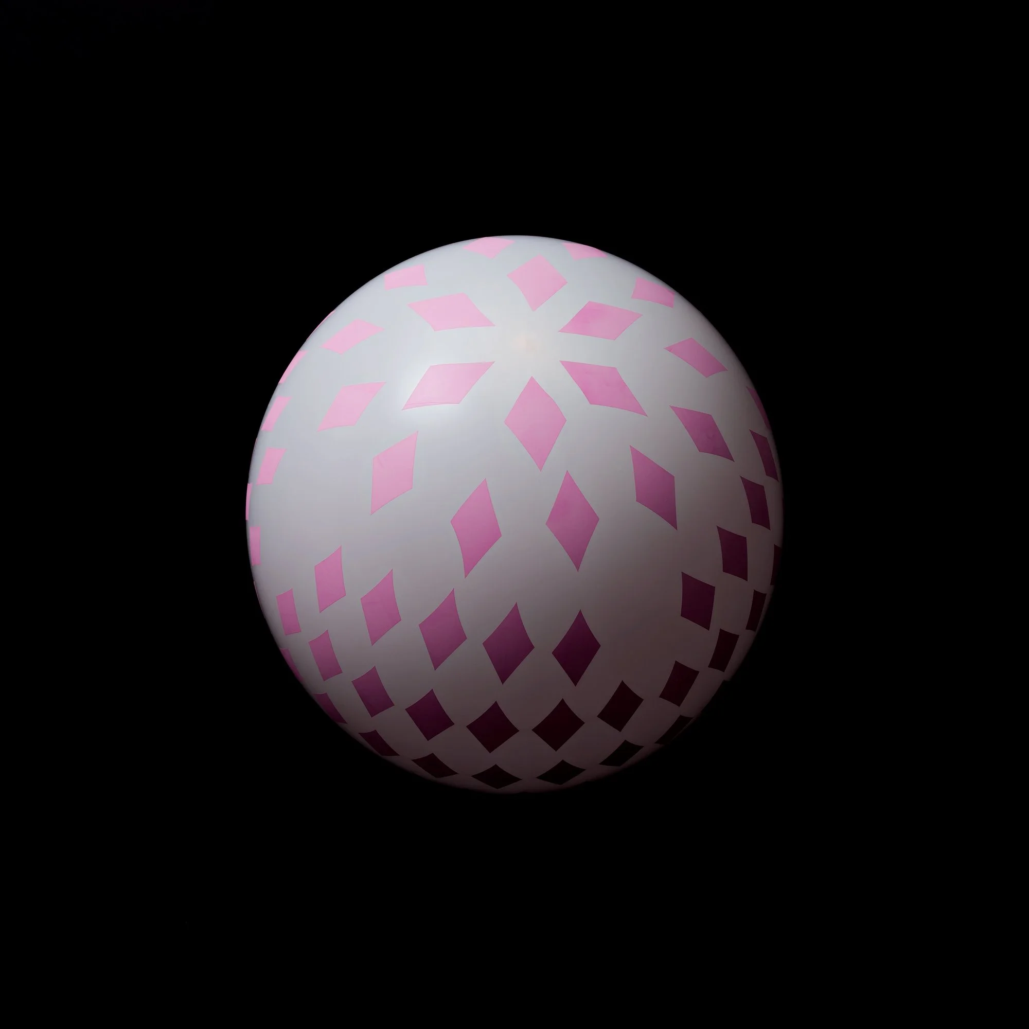   Pink &amp; Blue (harlequin   party balloon 1)  