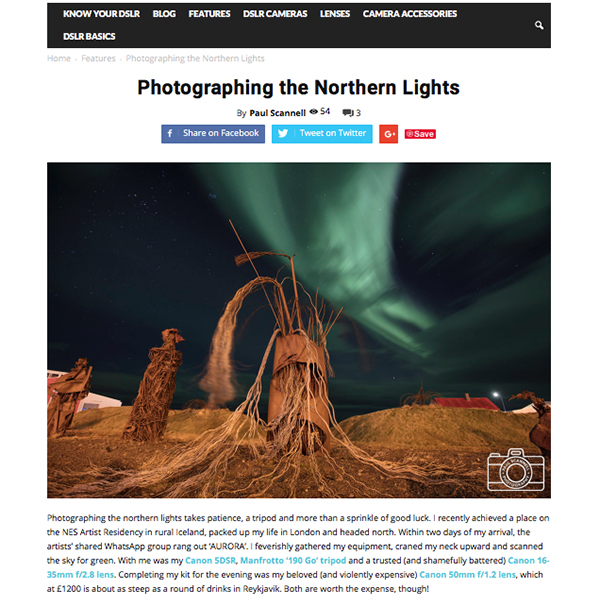 Guest Blog Writer for KnowyourDSLR.com: https://www.knowyourdslr.com/photographing-the-northern-lights/
