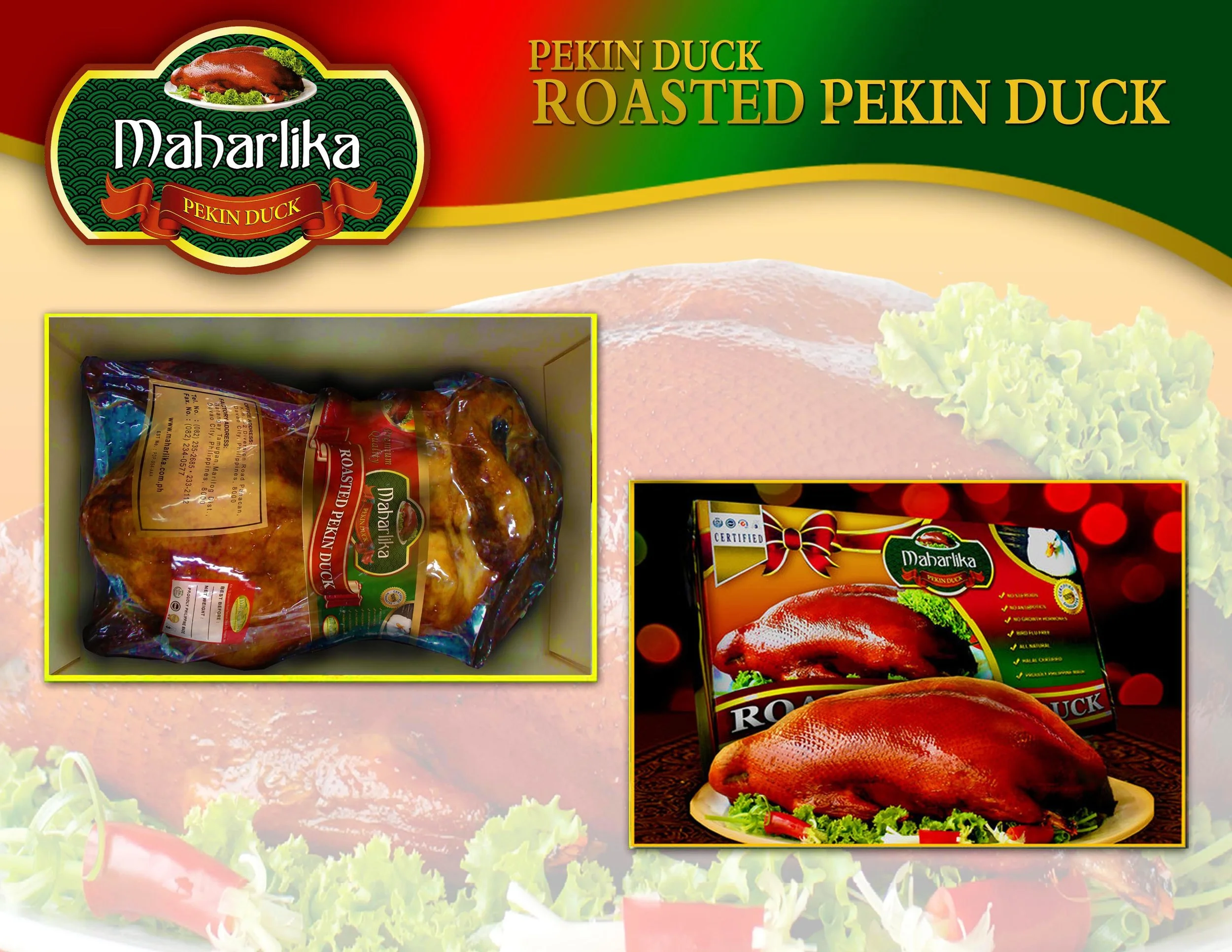ROASTED PEKIN DUCKFor more details click here