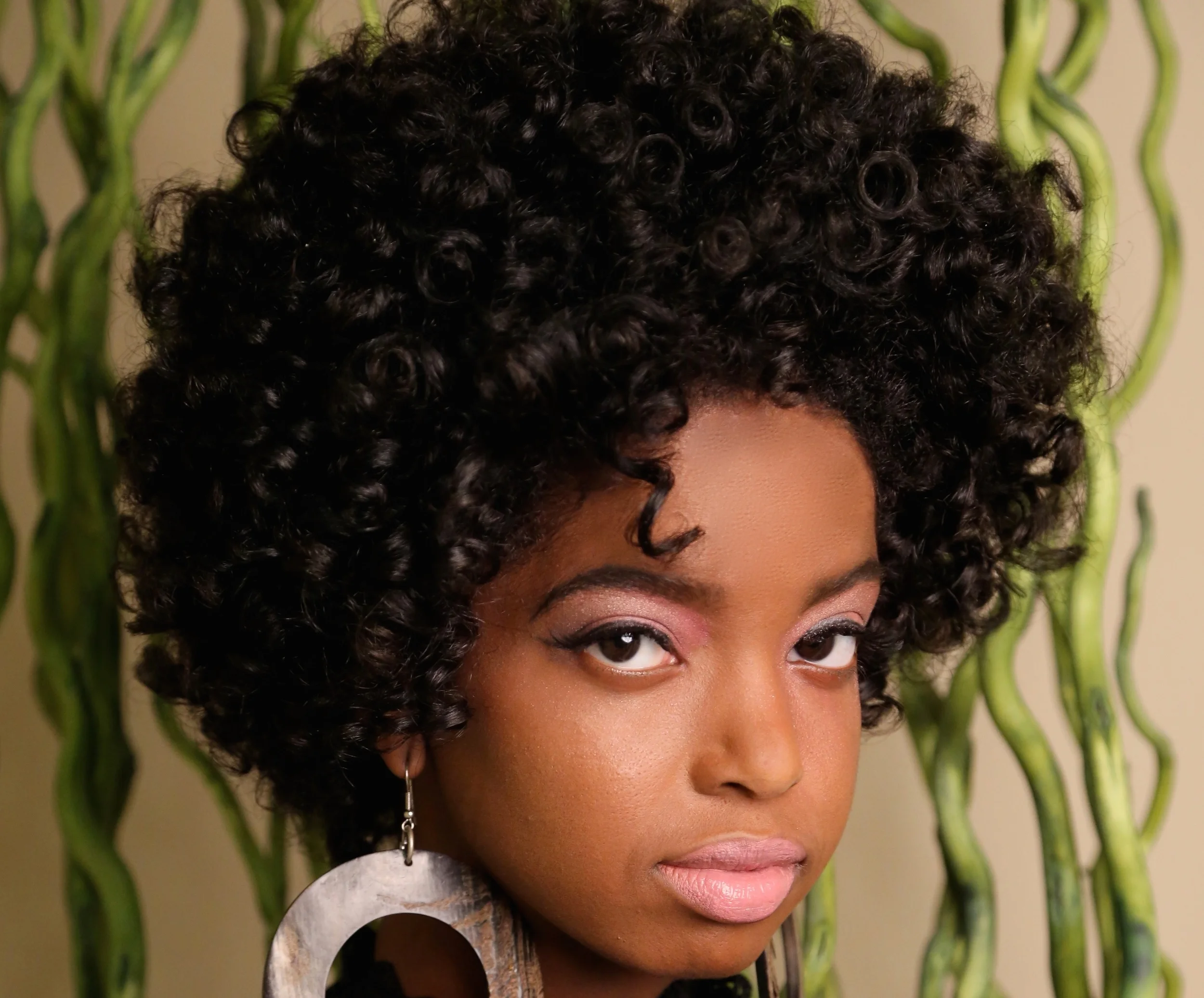 Medium Length Super Curly Fro Set
