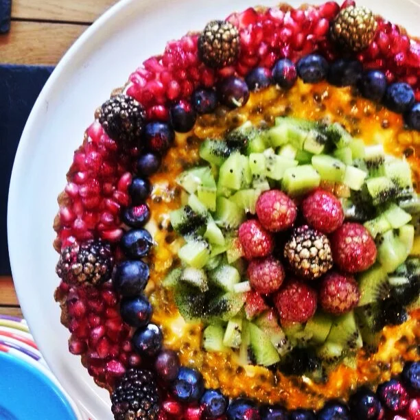 Fruit Medley Marscarpone Tart