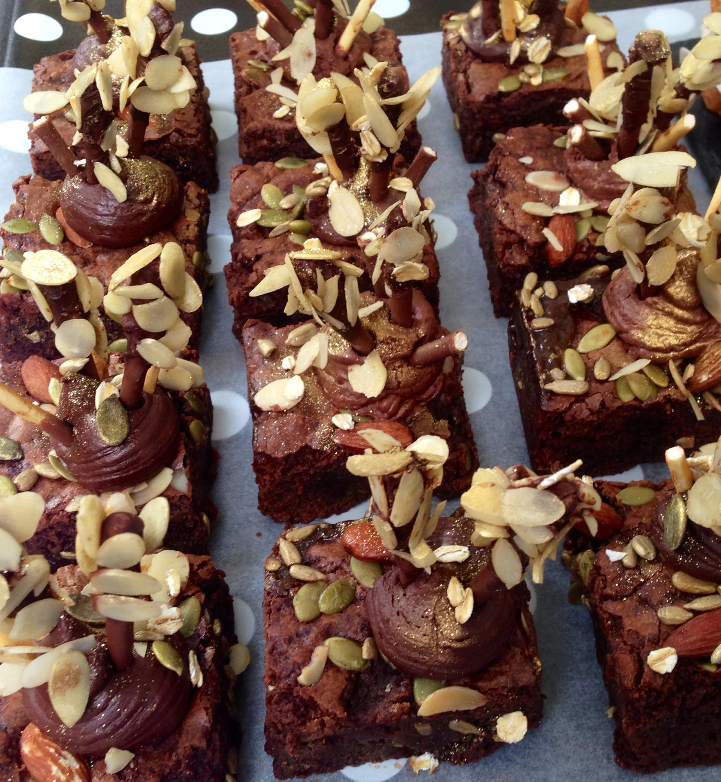 Harvest Festival Salted Caramel, Pecan & Almond Brownie