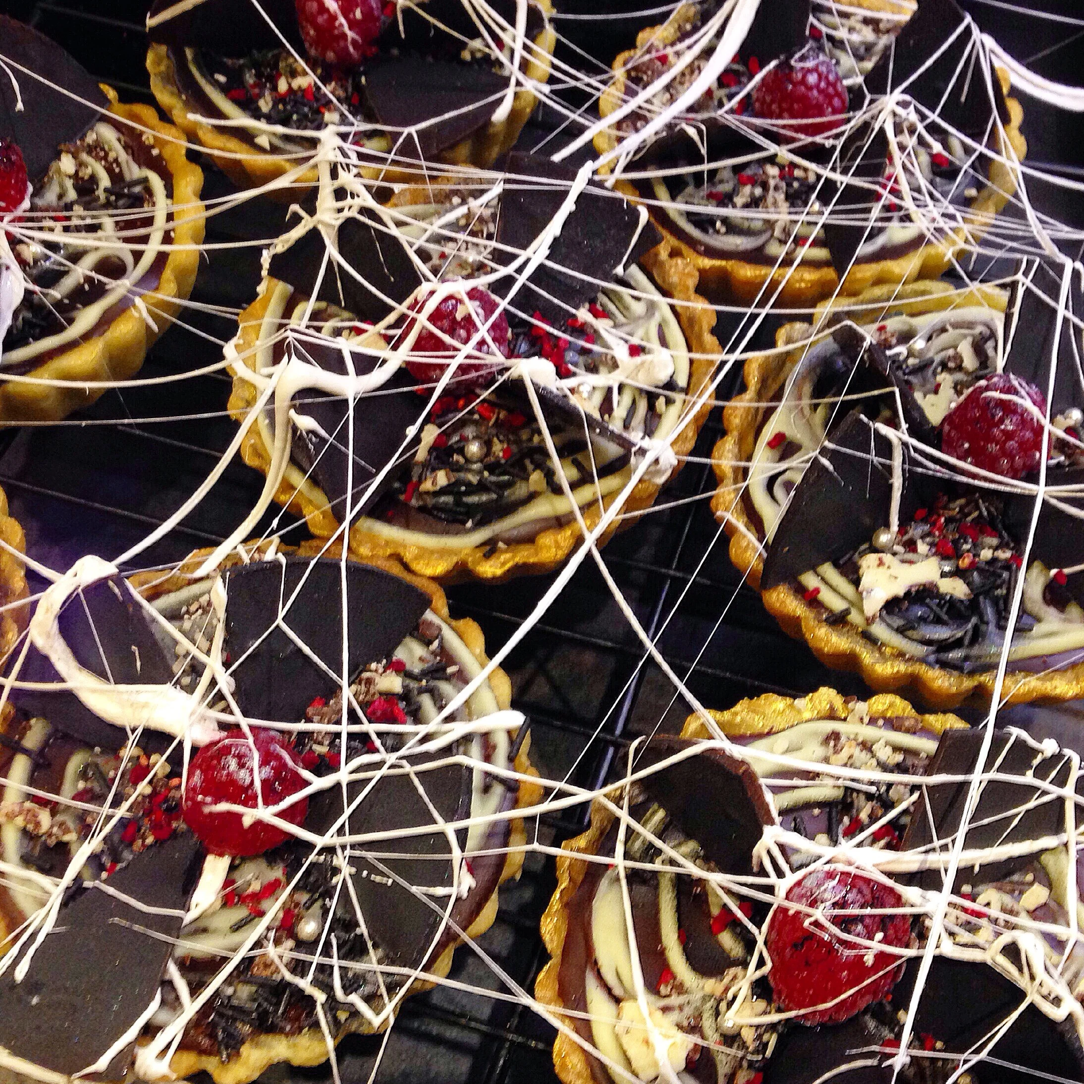 Super creepy cobweb tarts