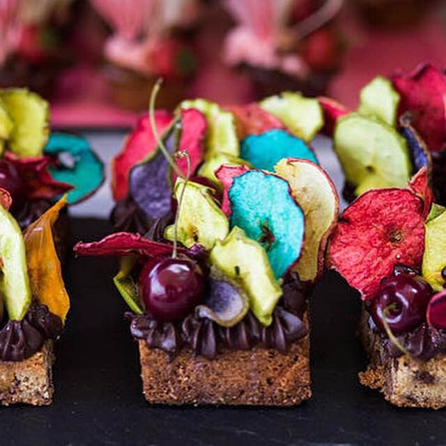 Psychedelic Rainbow Butterscotch Blondies