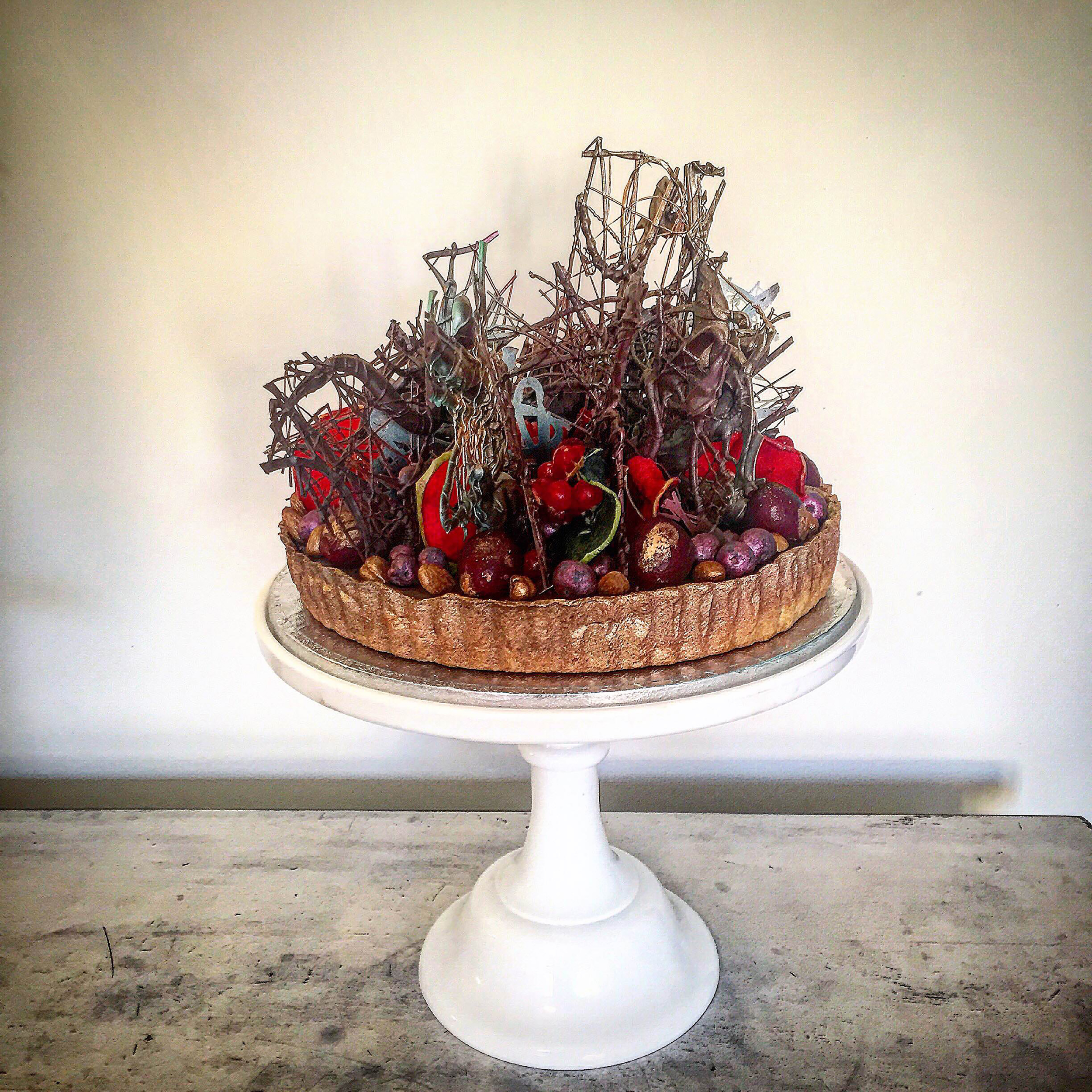 Festooned Chocolate tart