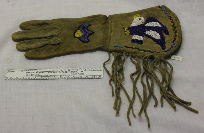 Beaded Choctaw glove