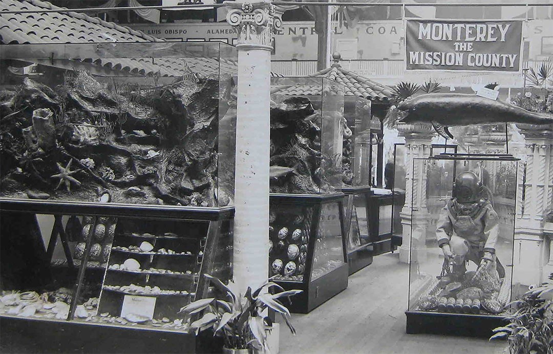 A view of Monterey County's exhibit at the 1915 PPIE.