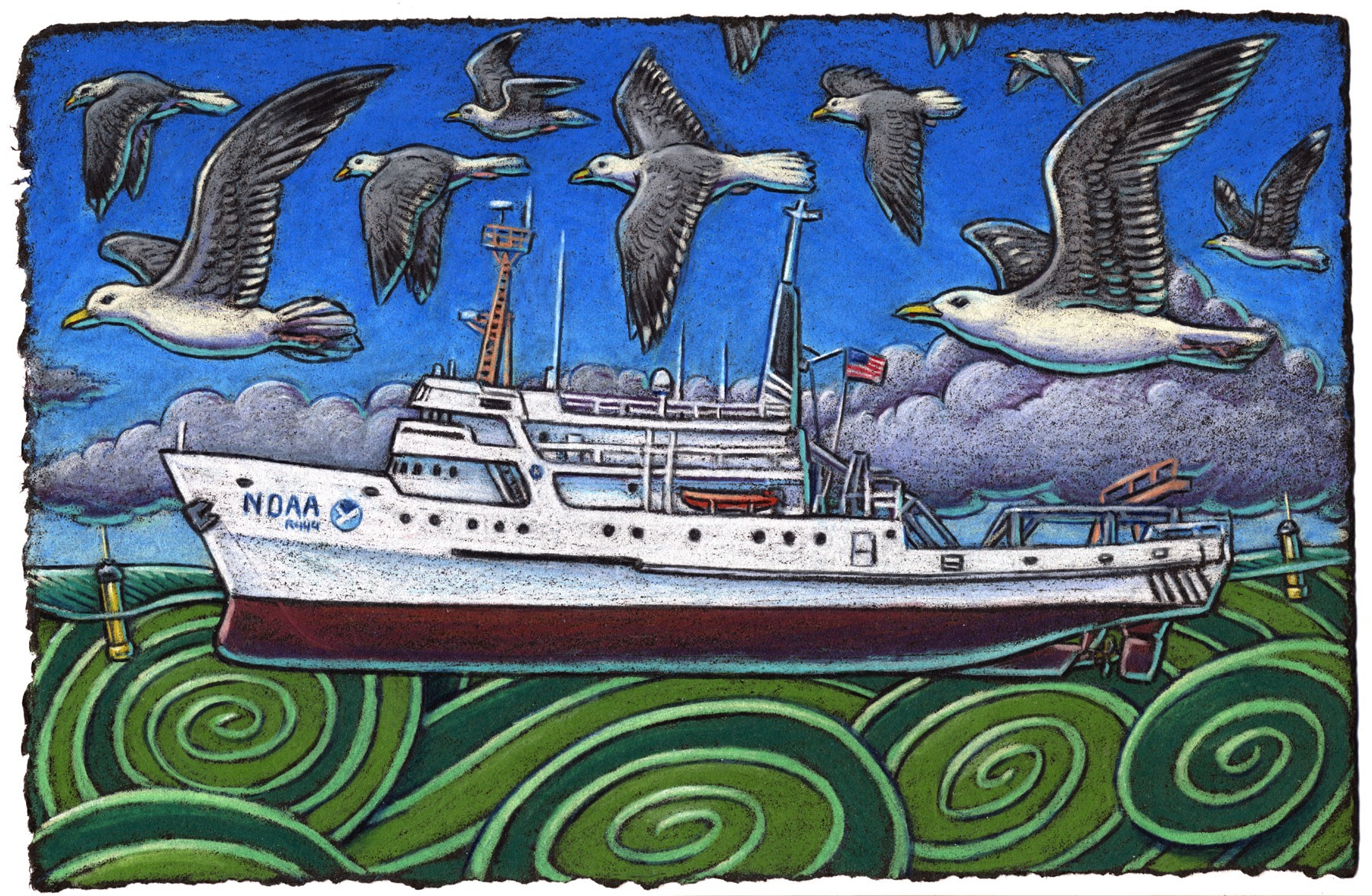 The David Starr Jordan’s a ship That scientists take on a trip To study sea creatures And cool ocean features Oh man I think that’s so hip!
