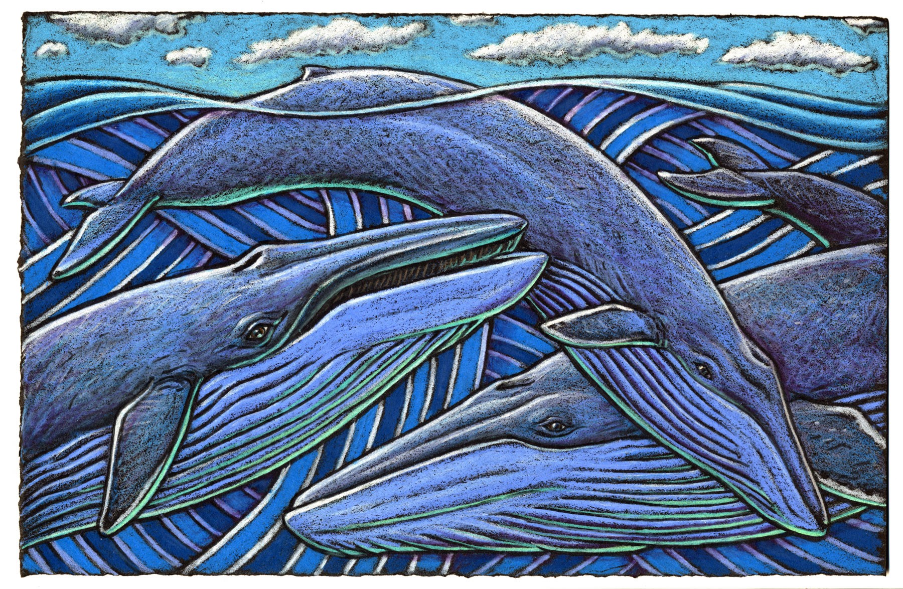 The largest of whales is the blue And they do as all mammals do They come up for air And give maternal care To their big babies, oh yes it’s so true.