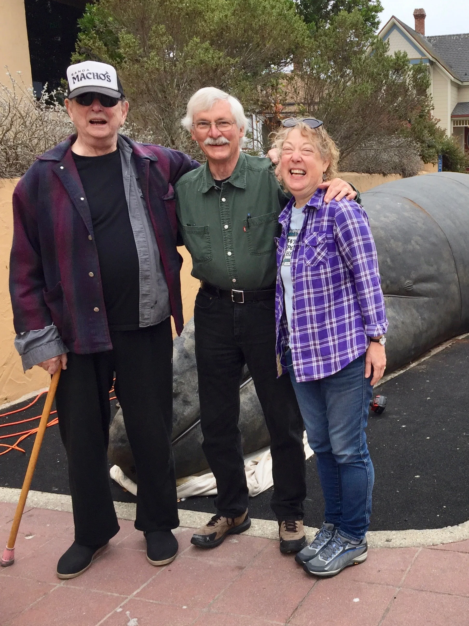 After months of dialogue there was a joyful anticipation for the project’s completion. Mary and Larry Foster poise here with Mayor Pro Tempore Robert Huitt who provided leadership and support.