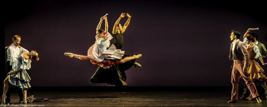 For New Dance Partners, the Kansas City Ballet performs Irene Rodriguez’ “Amor Brujo.” (Credit: Michael Strong.)