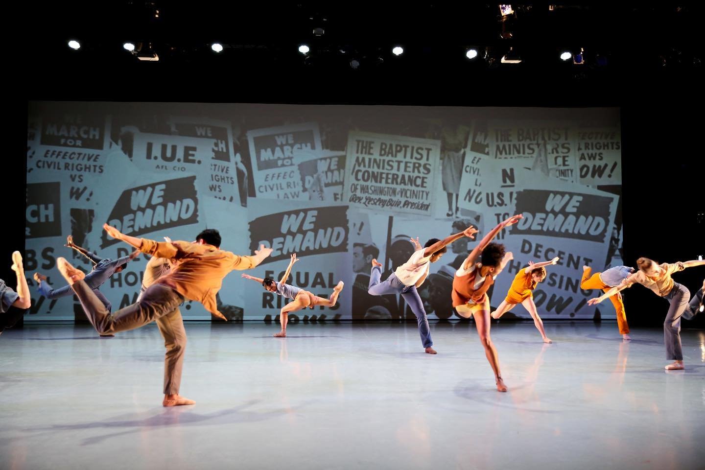 “What’s Going On” for Richmond Ballet, choreography Val Caniparoli. Lighting and Projection Design by Trad A. Burns Photographer: Sarah Ferguson