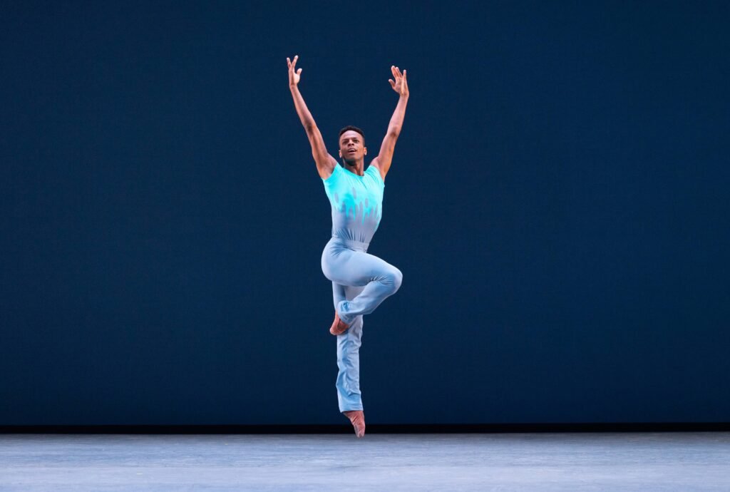 Miami City Ballet dancer Rui Cruz in the world premiere of Amy Hall Garner’s “Resplendent Fantasy.” (Photo courtesy of Alexander Iziliaev)