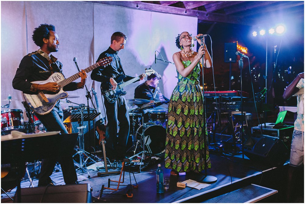 Afroamerikanischen Band auf Hochzeit 