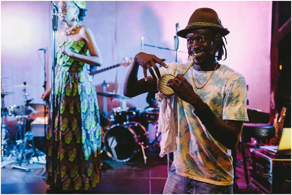 Afroamerikanische Band auf Hochzeit