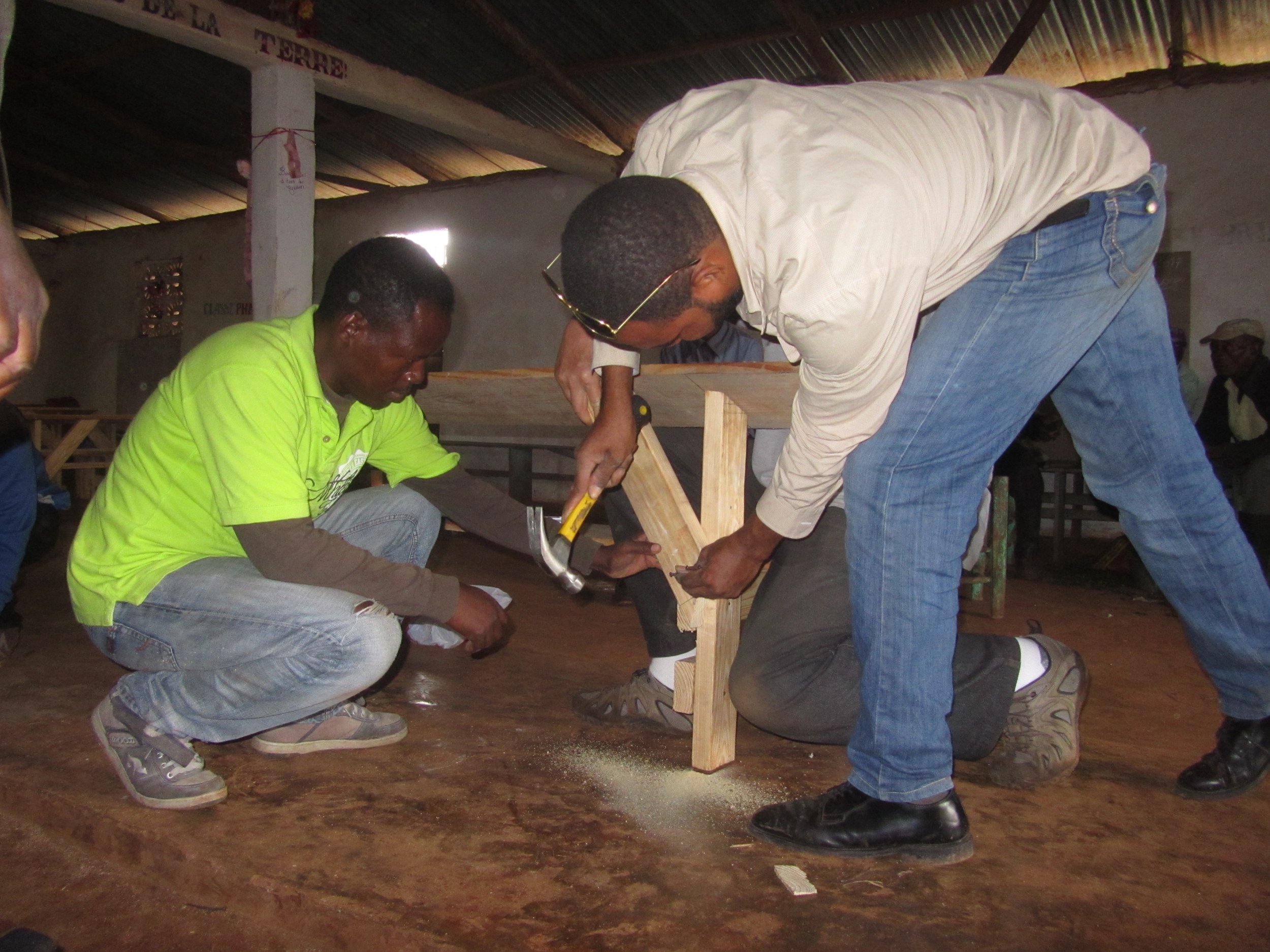 Haitian team builds skills and benches