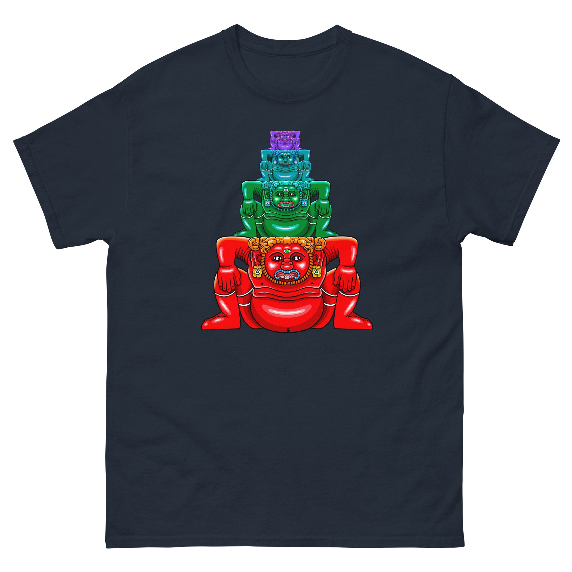 Stumped original creature illustration on a unisex cotton t-shirt by artist Linc Jolly
