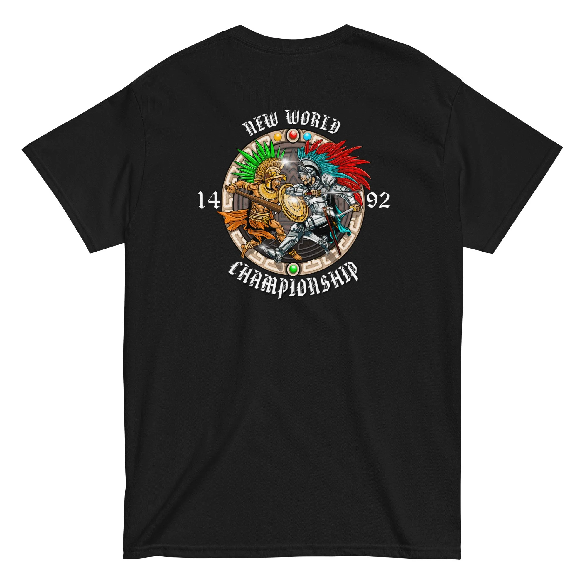 New World Championship original illustration on a unisex cotton t-shirt by artist Linc Jolly