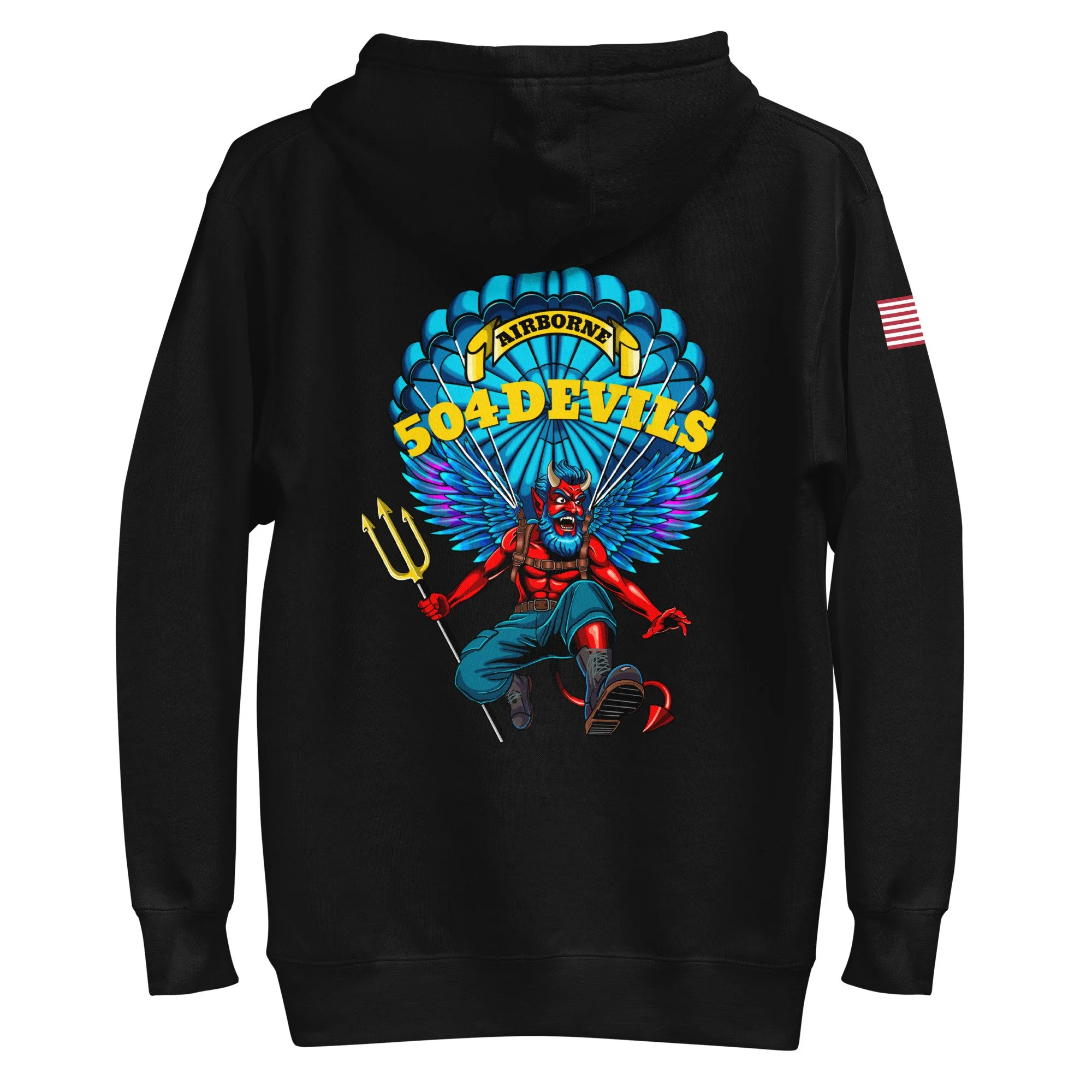 1-504 PIR Red Devils Hoodie — 82nd Airborne Paratrooper Sweatshirt