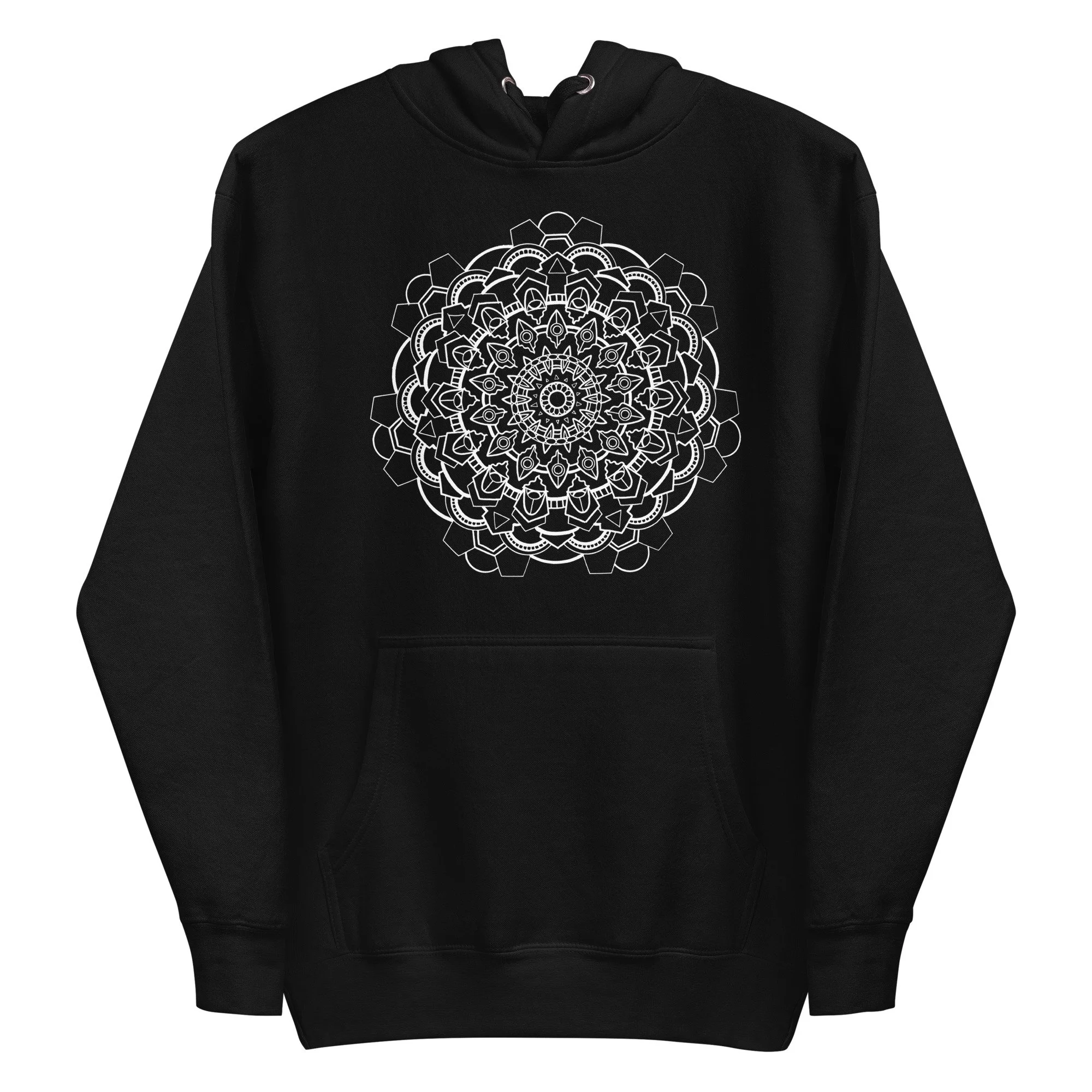 Snowflake Safe Space original illustration on a unisex pullover hoodie by artist Linc Jolly