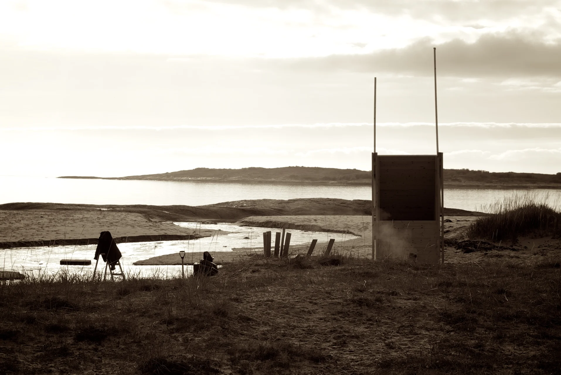 a flipping sauna in sandhornoya