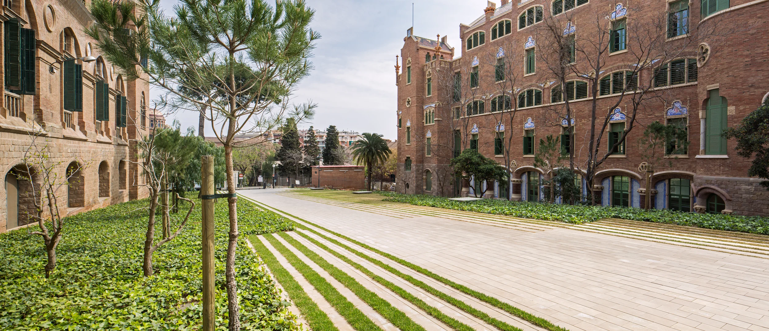 Sant Pau hospital landscape rehabilitation