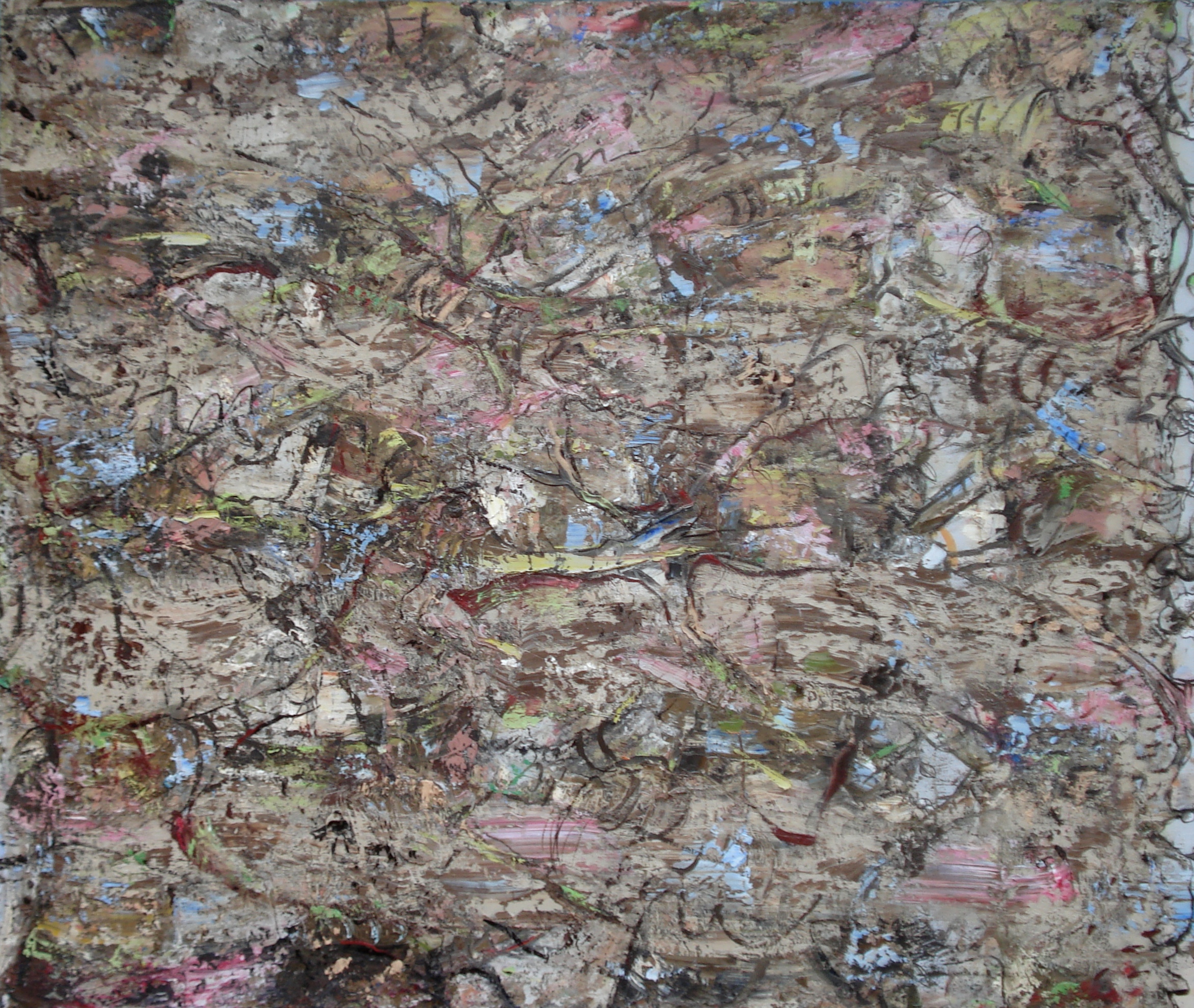 Landscape I, oil on canvas 54"H X 64"W (2016)