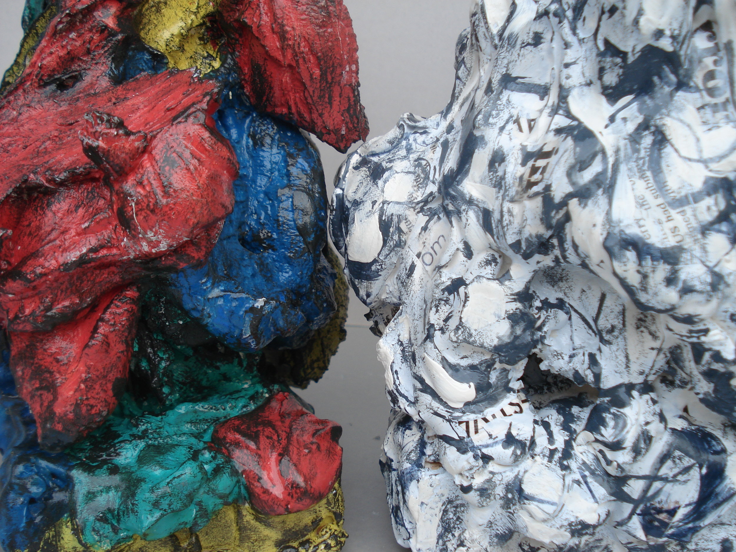   Color and Form,  painted plaster 12”H X 6”W X 7.5”L (2017) Private collection 