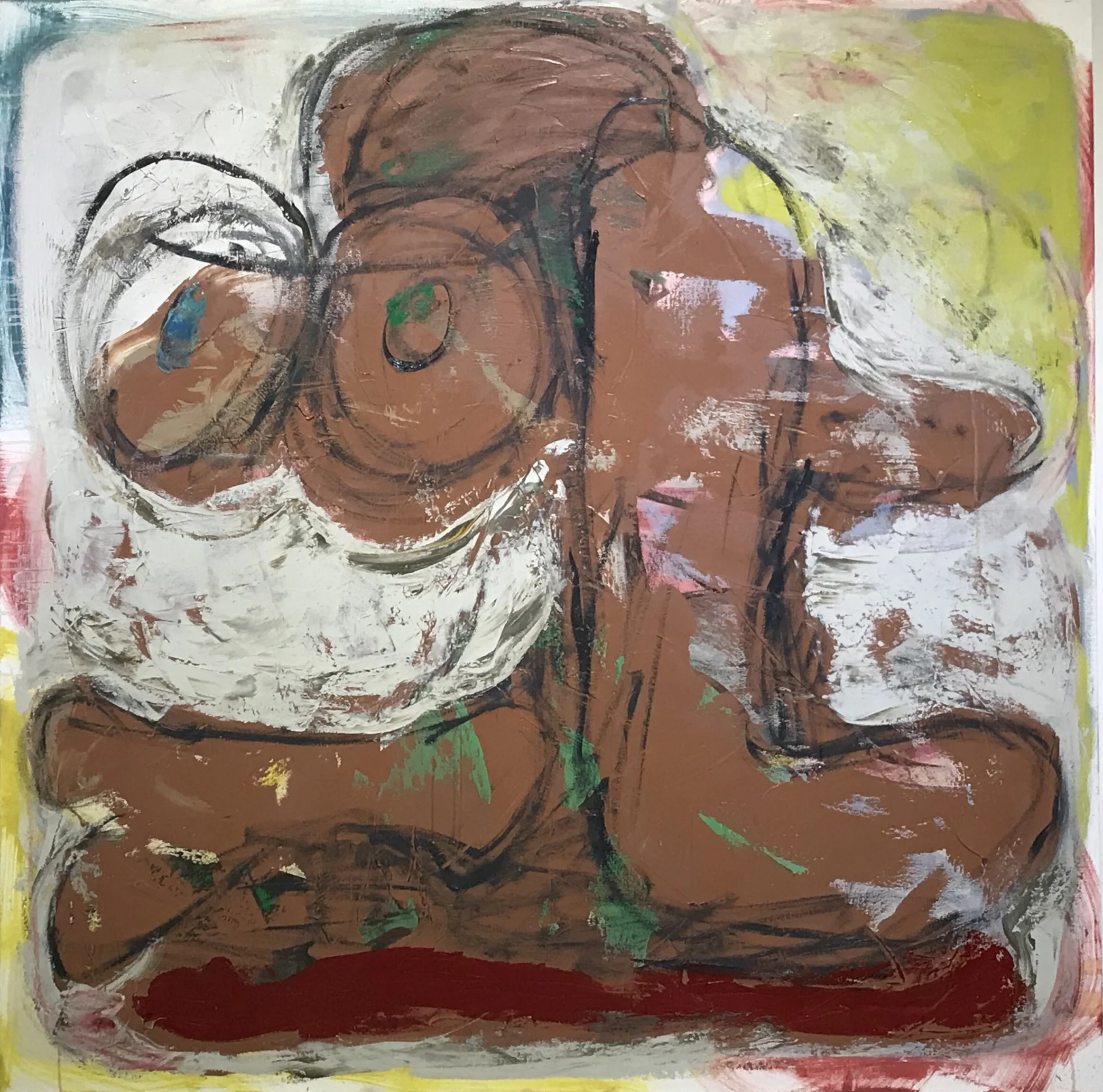   Contingency Plan,  oil on canvas 60”H X 60”W (2020) 