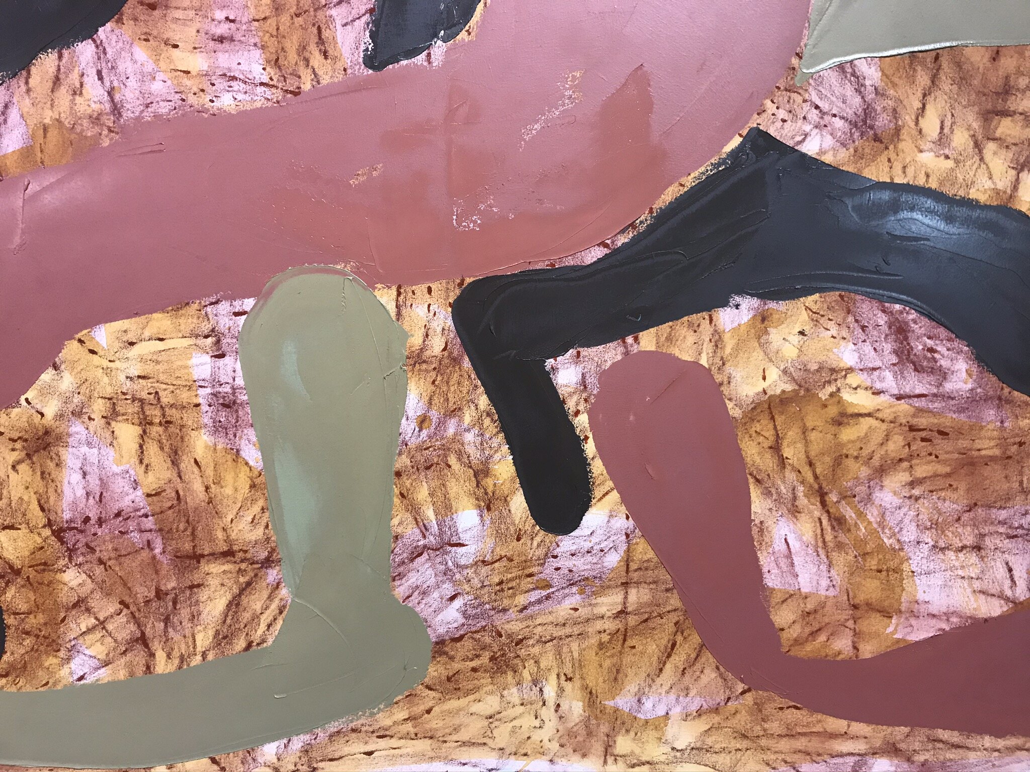  Detail,  Field Shapes With Green  