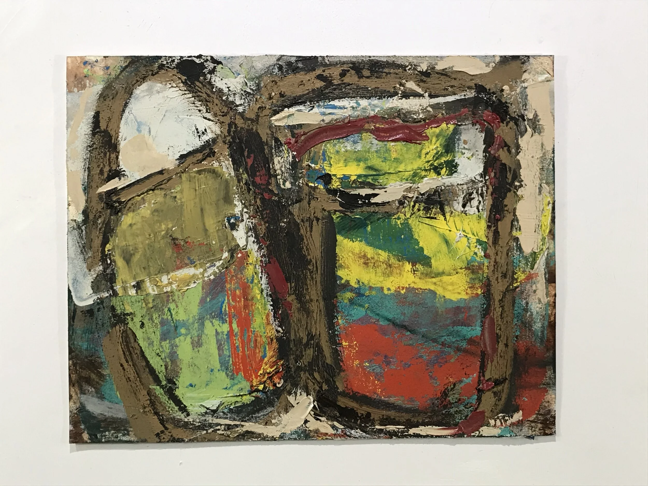   Small Painting 106A,  oil on paper 11”H X 15”W (2020) Private Collection   