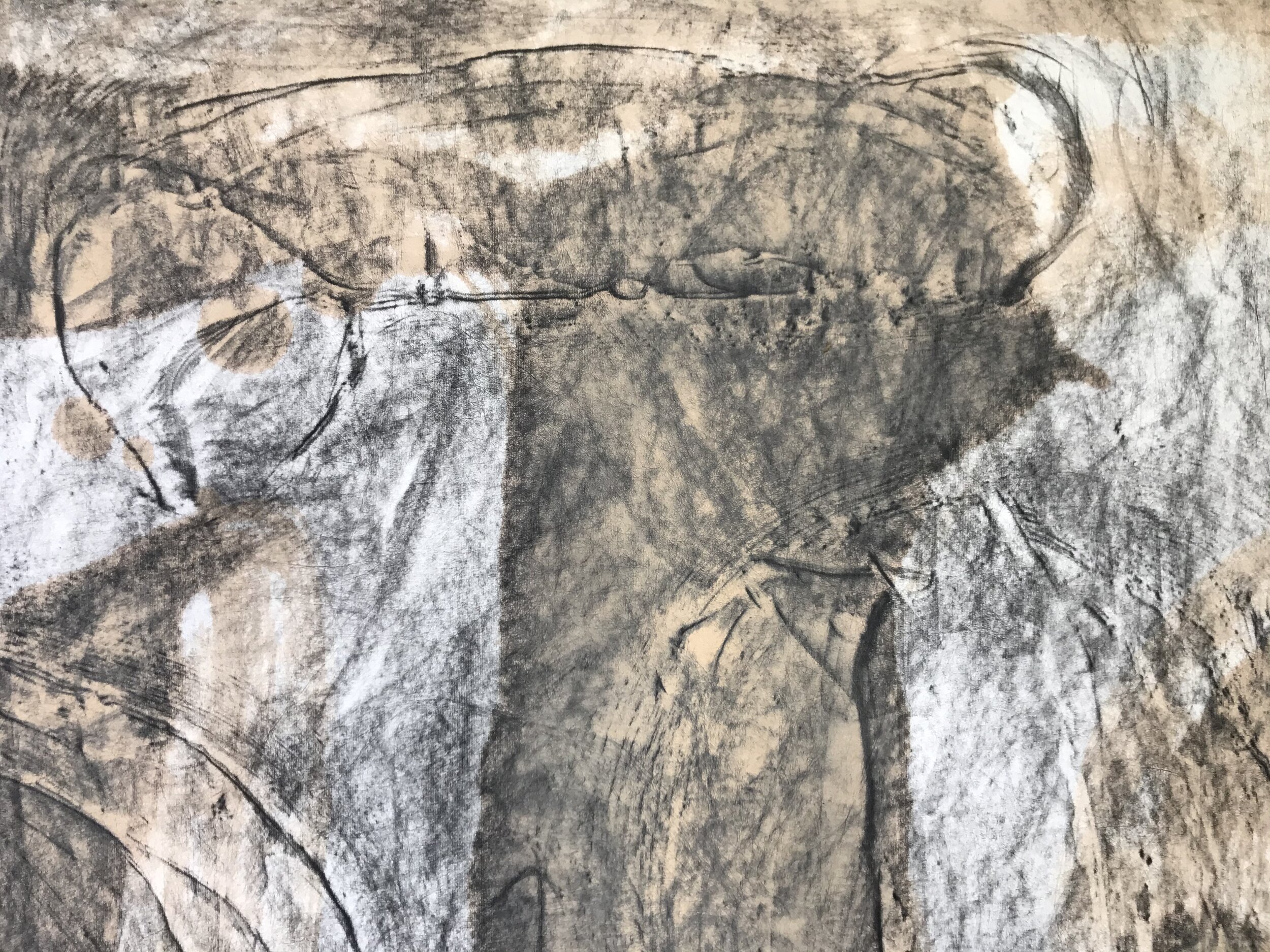 Detail, Small Rubbed Drawing 6C