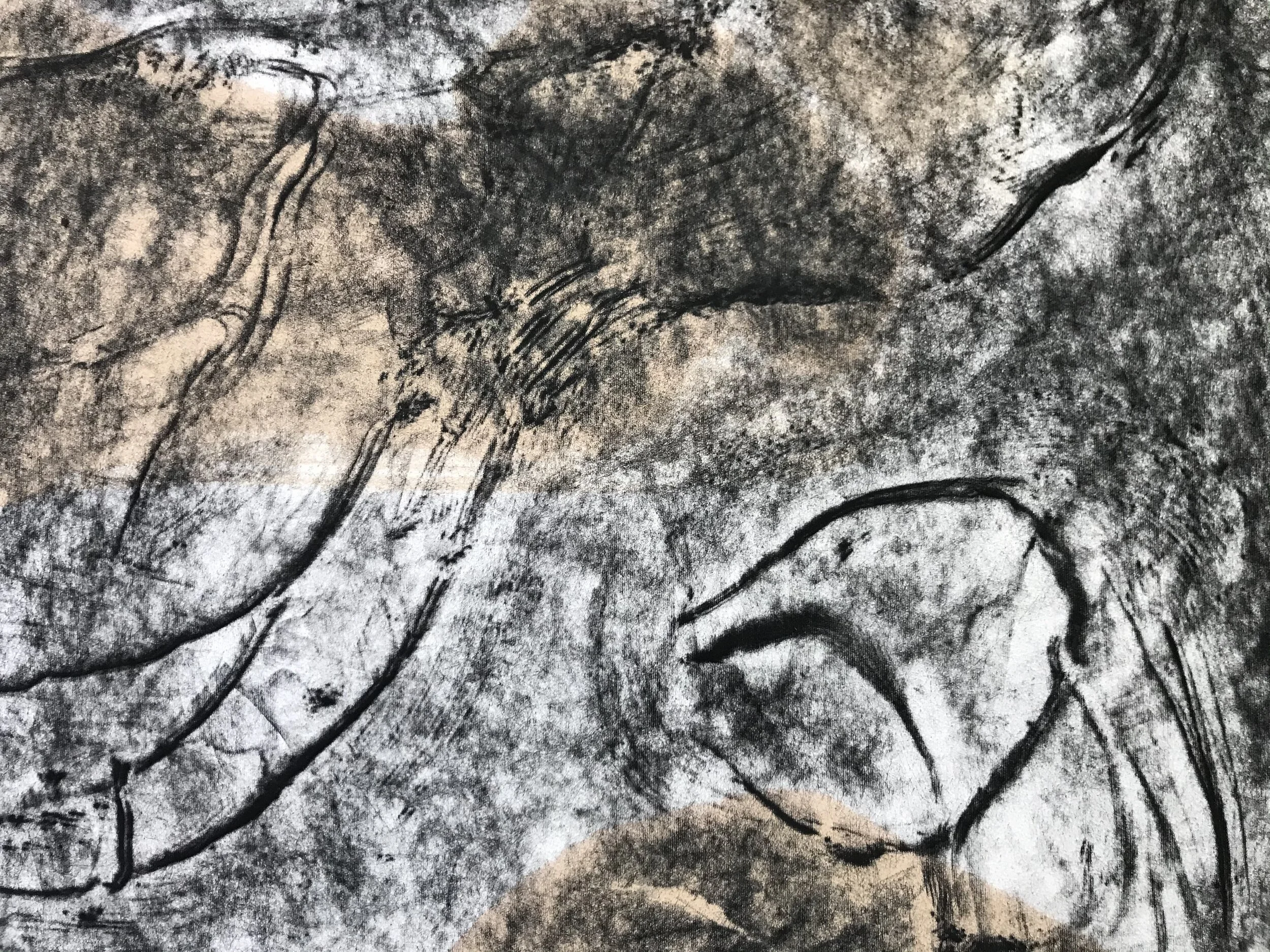  Detail,  Small Rubbed Drawing 8C  