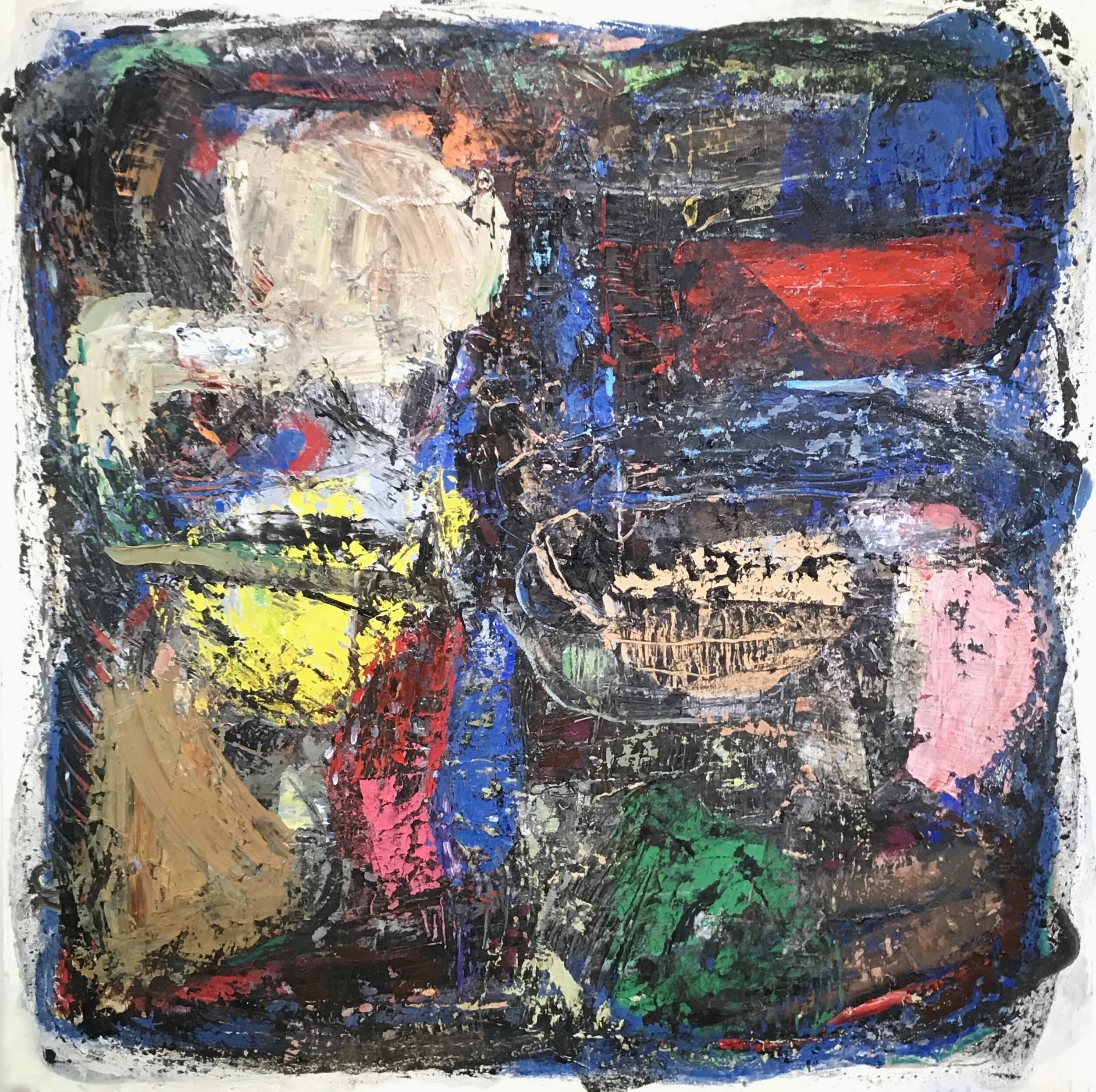   Variables,  oil on canvas 48”H X 48” W (2020) 