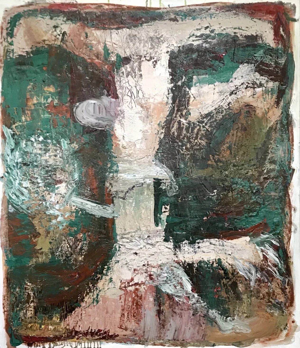   Messenger,  oil on canvas  55.5"H X 48"W (2021)  