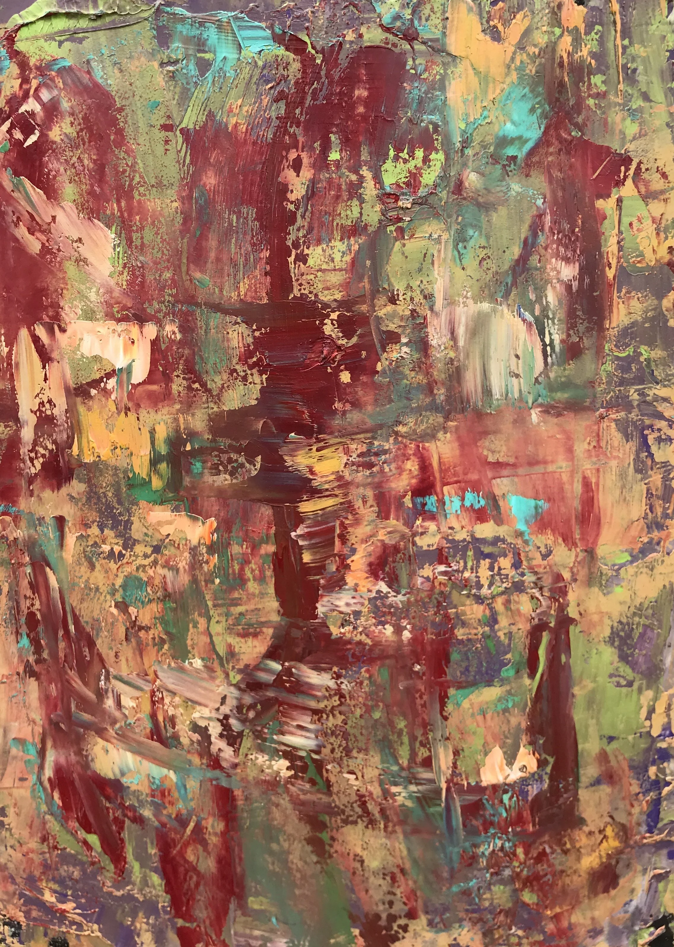   Small Painting 118A , oil on paper 14”H X 11”W (2020) 