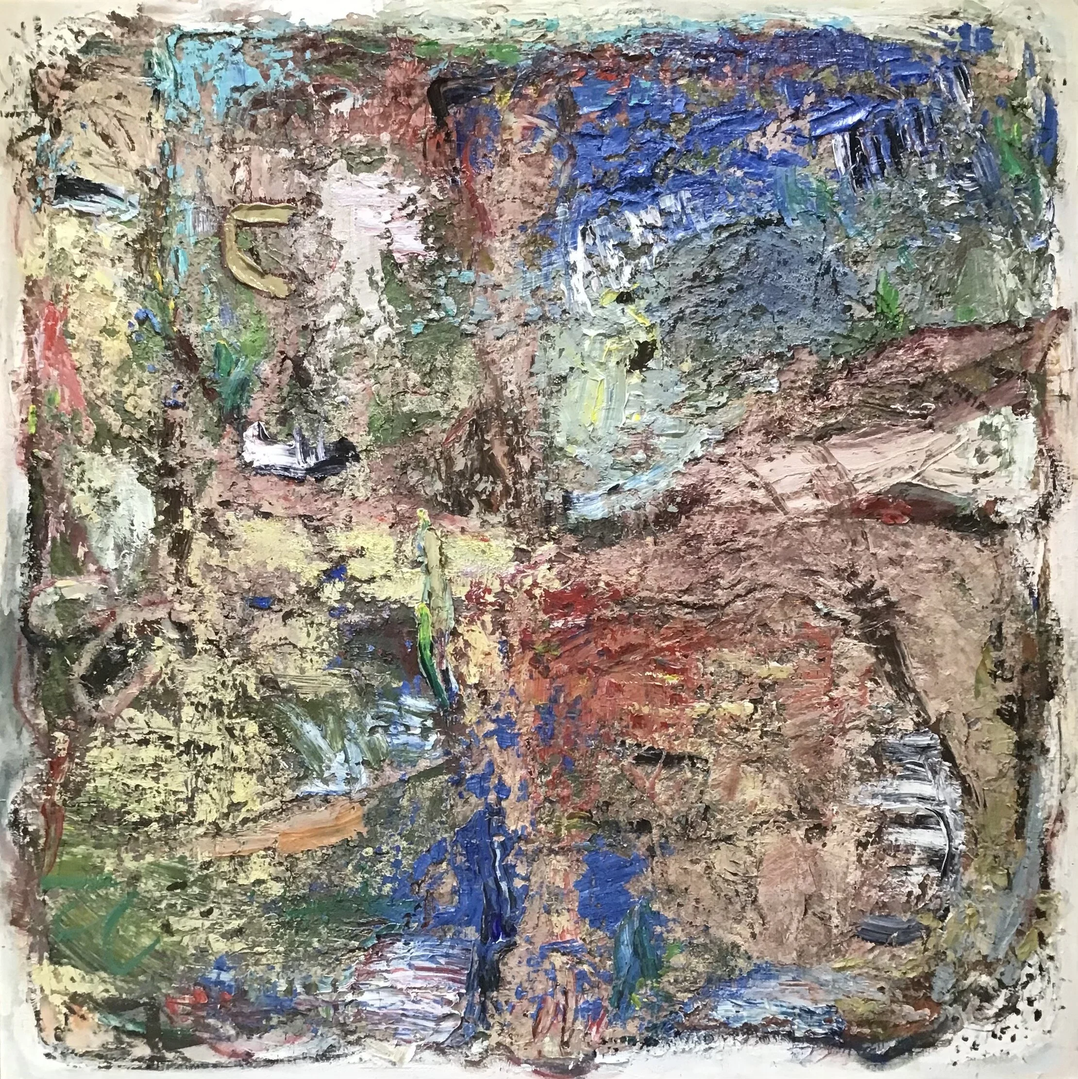   Tight Fix,  oil on canvas 48”H X 48”W (2021) 