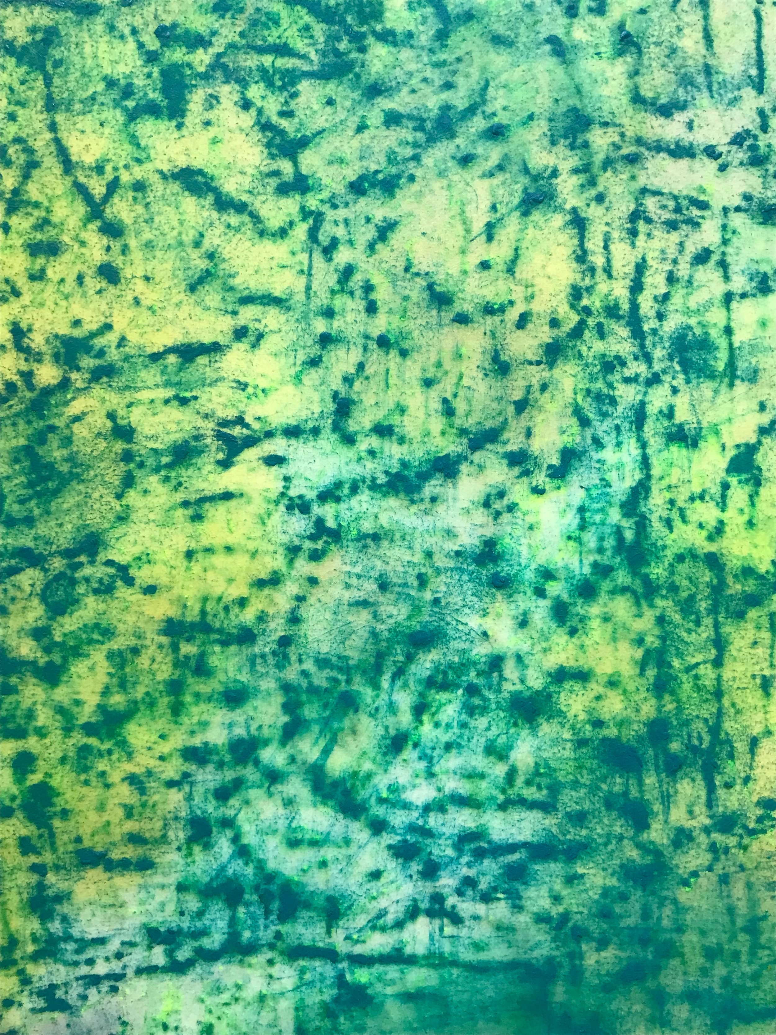 Detail, Rubbed Drawing No. 44 With Green