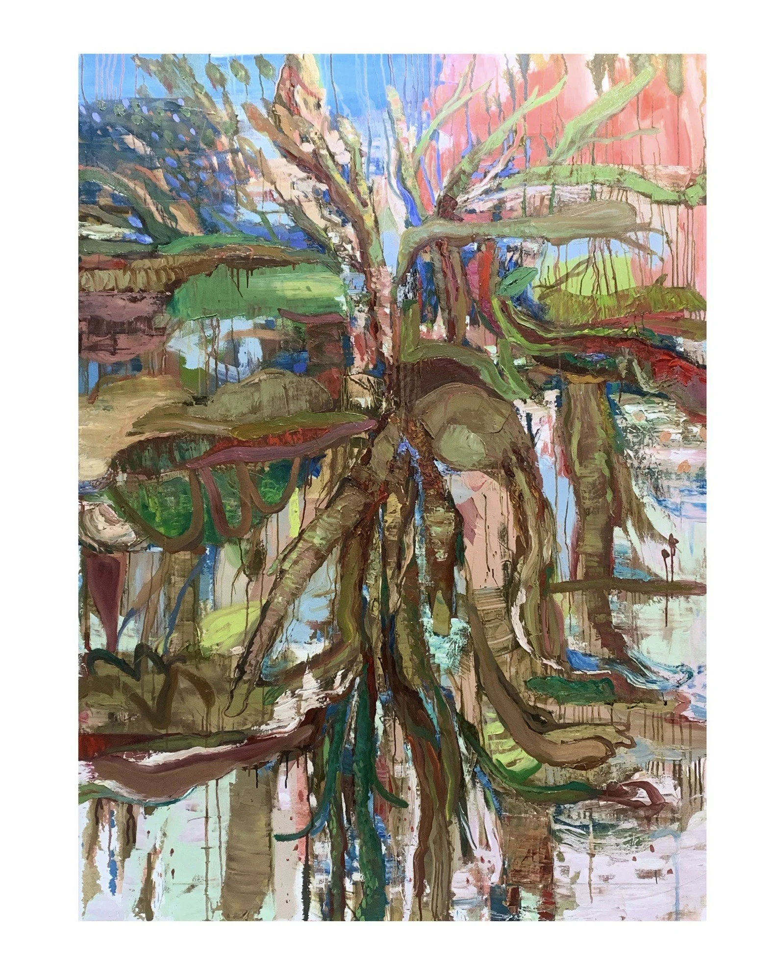   Bypass Operation,  oil on canvas 73”H X 54”W (2024) 