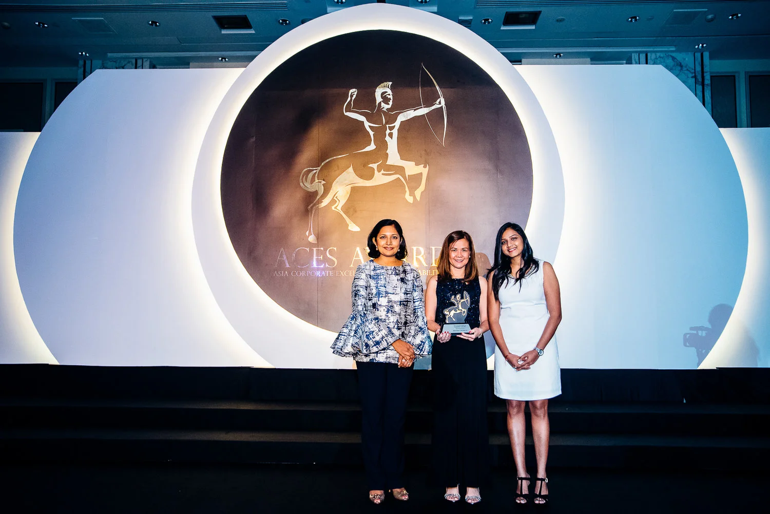 Top CSR Advocate. Aboitiz Equity Ventures Inc. (AEV) was recently named as one of Asia’s Top CSR Advocates at the Asia Corporate Excellence & Sustainability Awards (ACES) 2016. Malou L. Marasigan, AEV VP for Reputation Management (center), received the award on behalf of the company. She was joined onstage by Dr. Jayanthi Desan (left) and Shanggari Balakrishnan, MORS Group CEO.